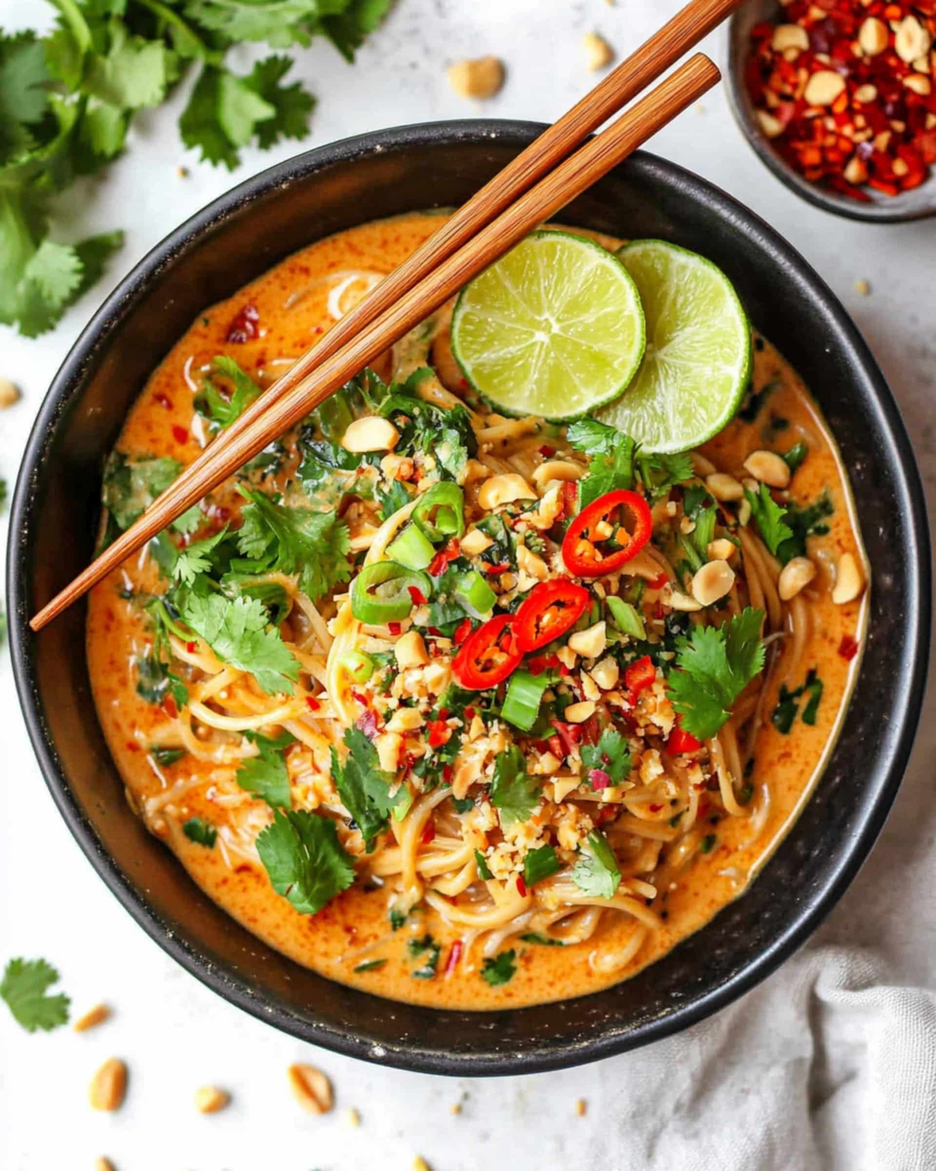 25-Minute Noodles with Peanut Sauce Recipe