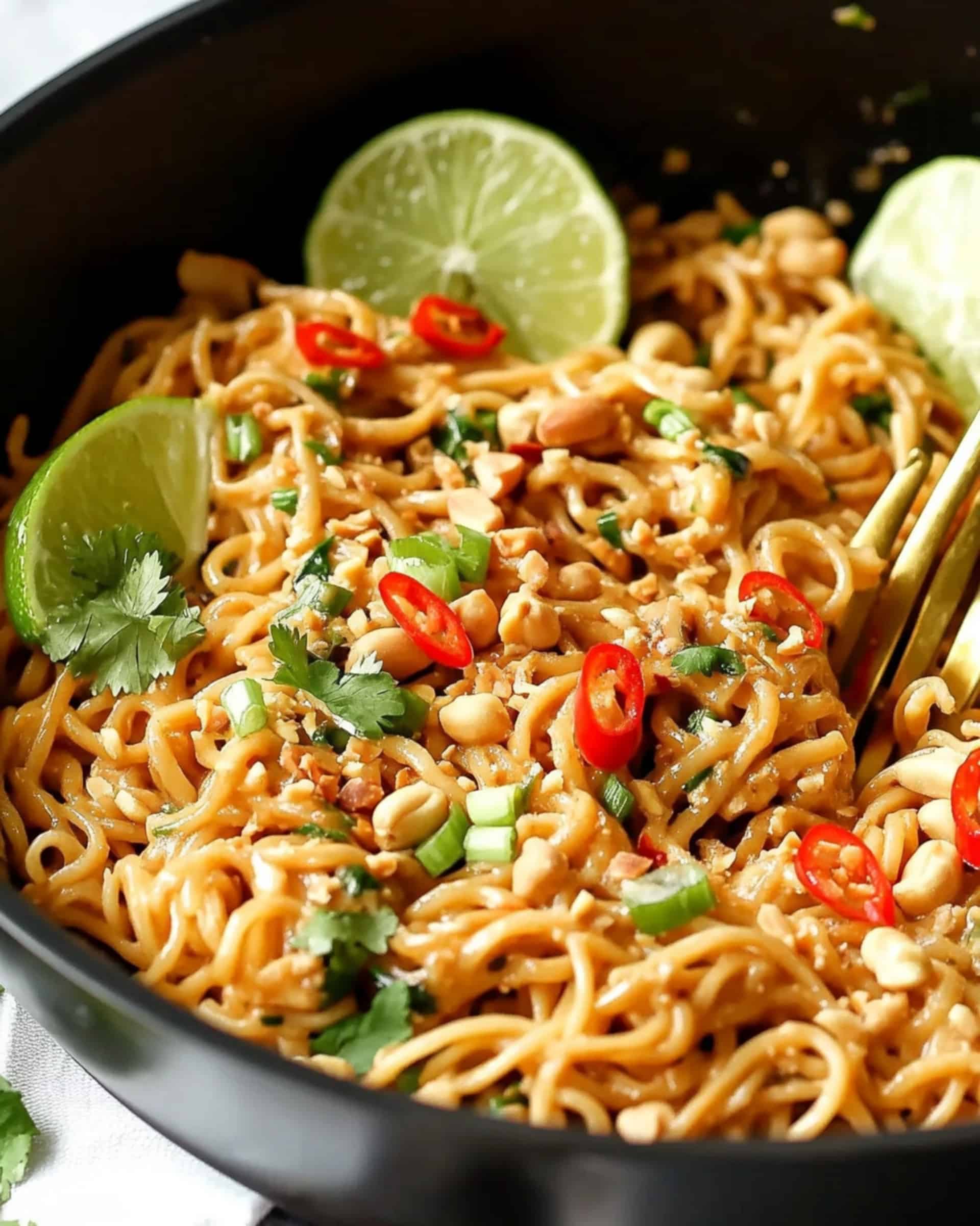 25-Minute Noodles with Peanut Sauce Recipe