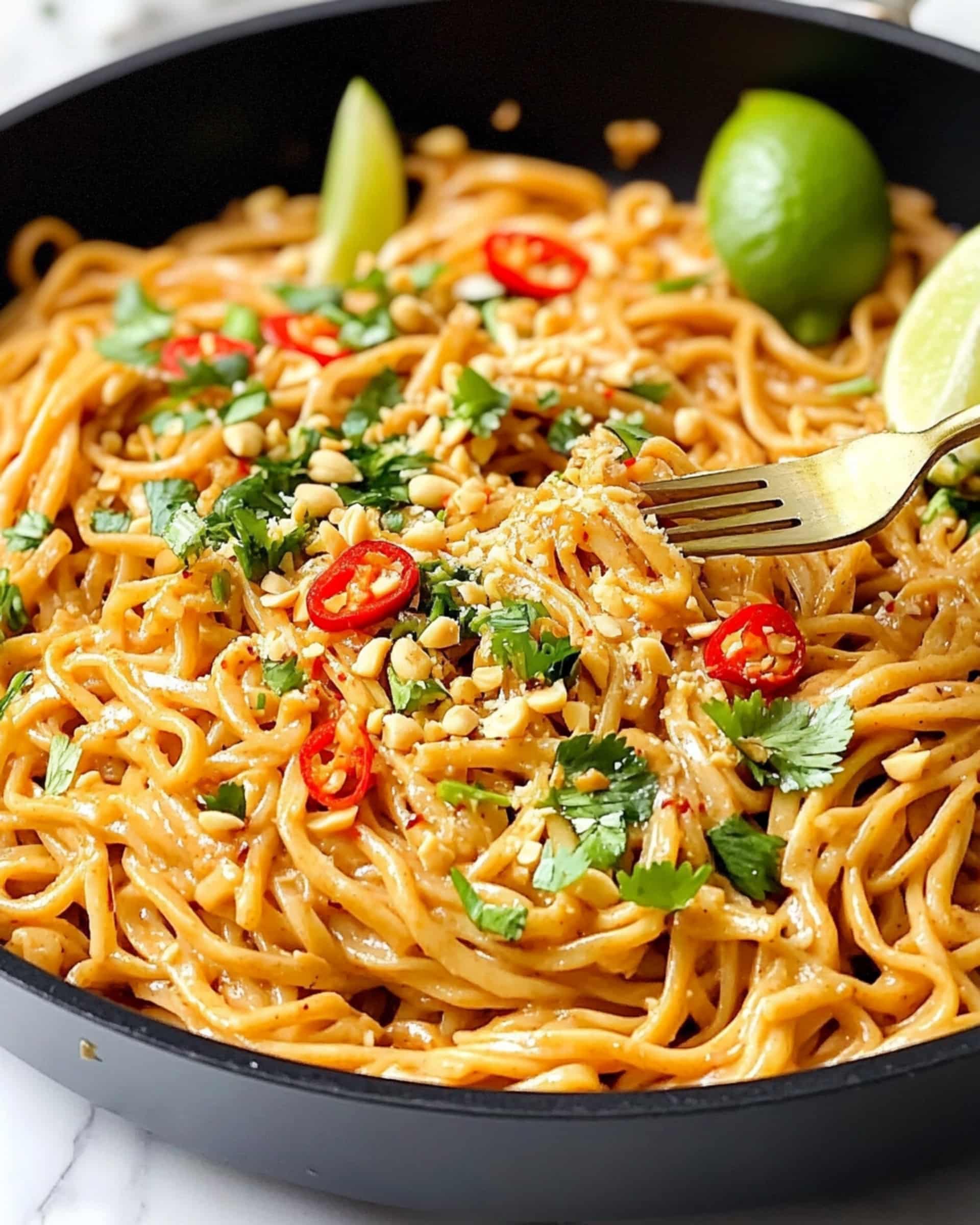 25-Minute Noodles with Peanut Sauce Recipe