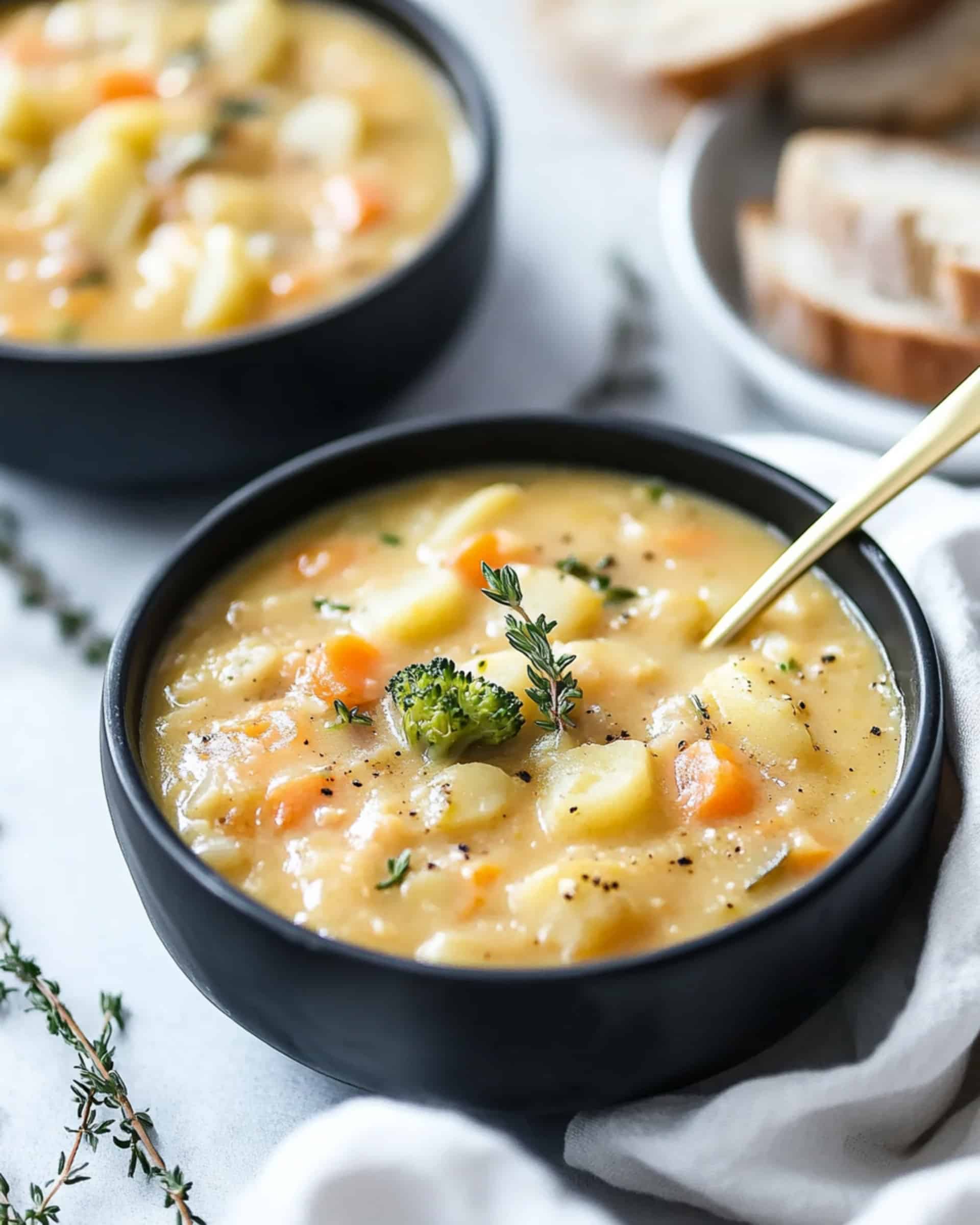 Broccoli Potato Cheese Soup Recipe