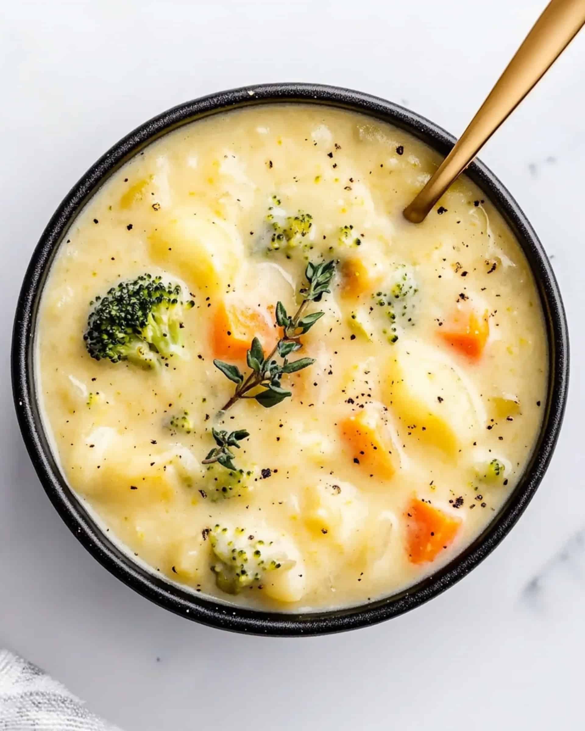 Broccoli Potato Cheese Soup Recipe