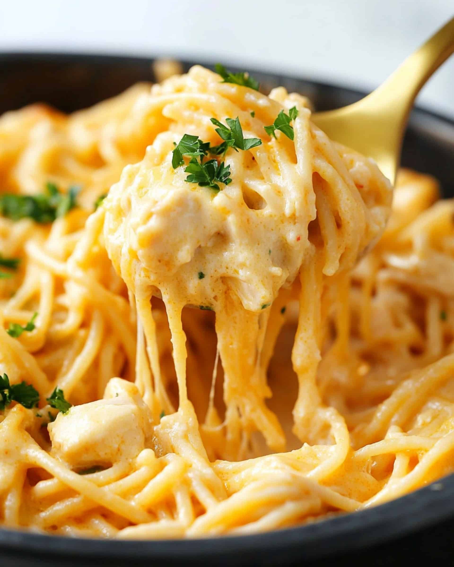 Cheesy Spaghetti Chicken Casserole Recipe