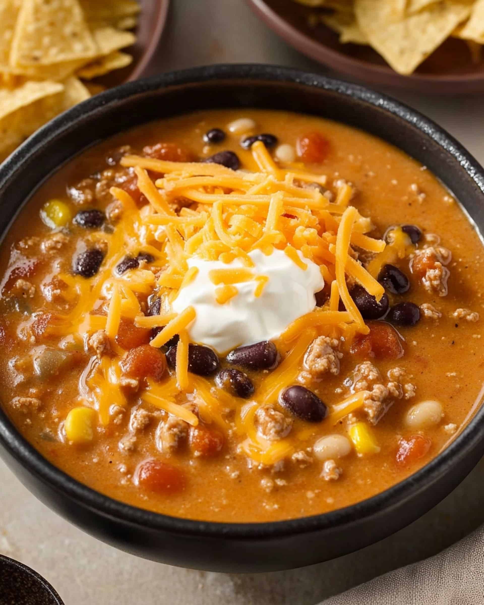 Cheesy Taco Soup Recipe