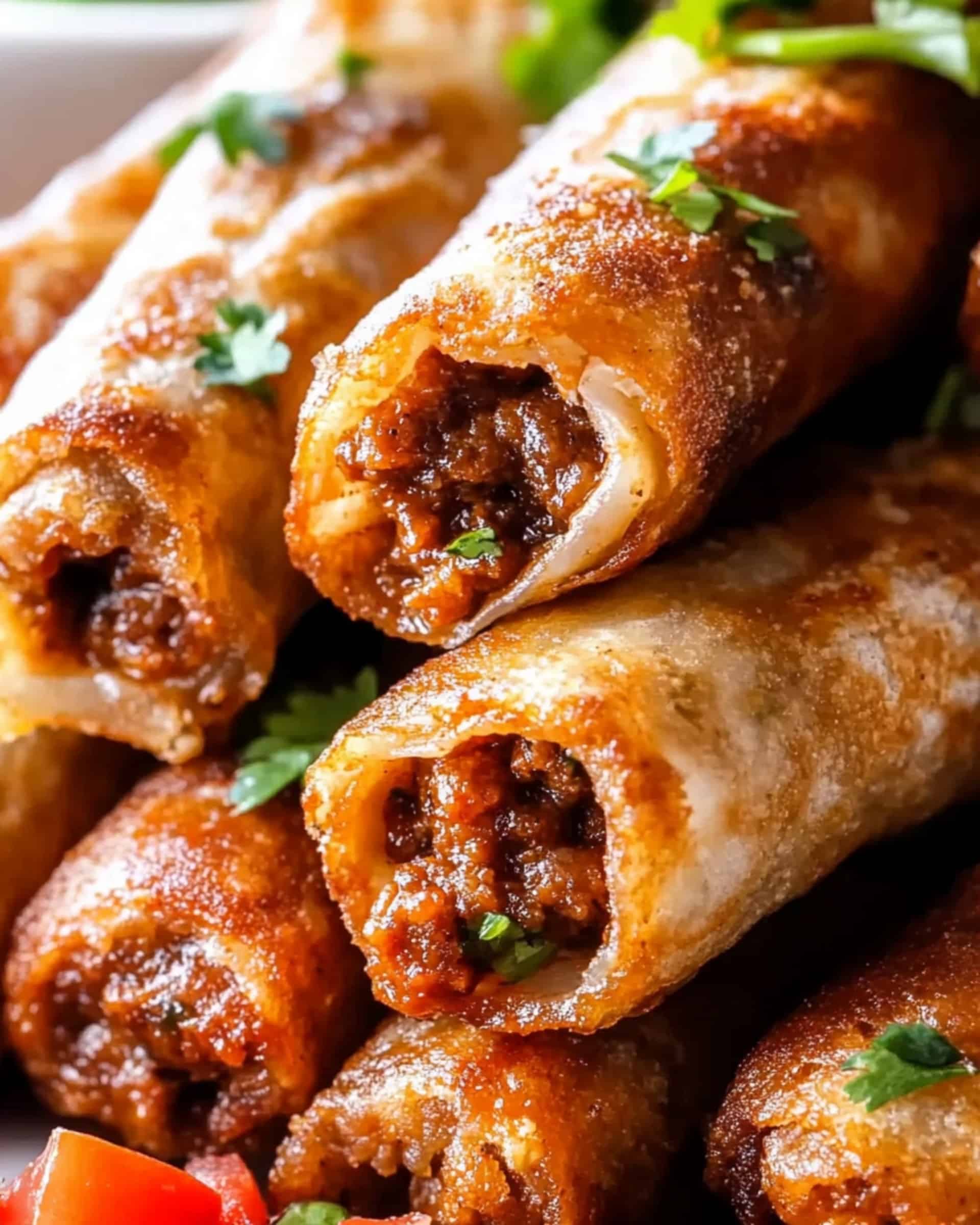 Crispy Jalapeño Popper Beef Taquitos Recipe