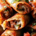 Crispy Jalapeño Popper Beef Taquitos Recipe