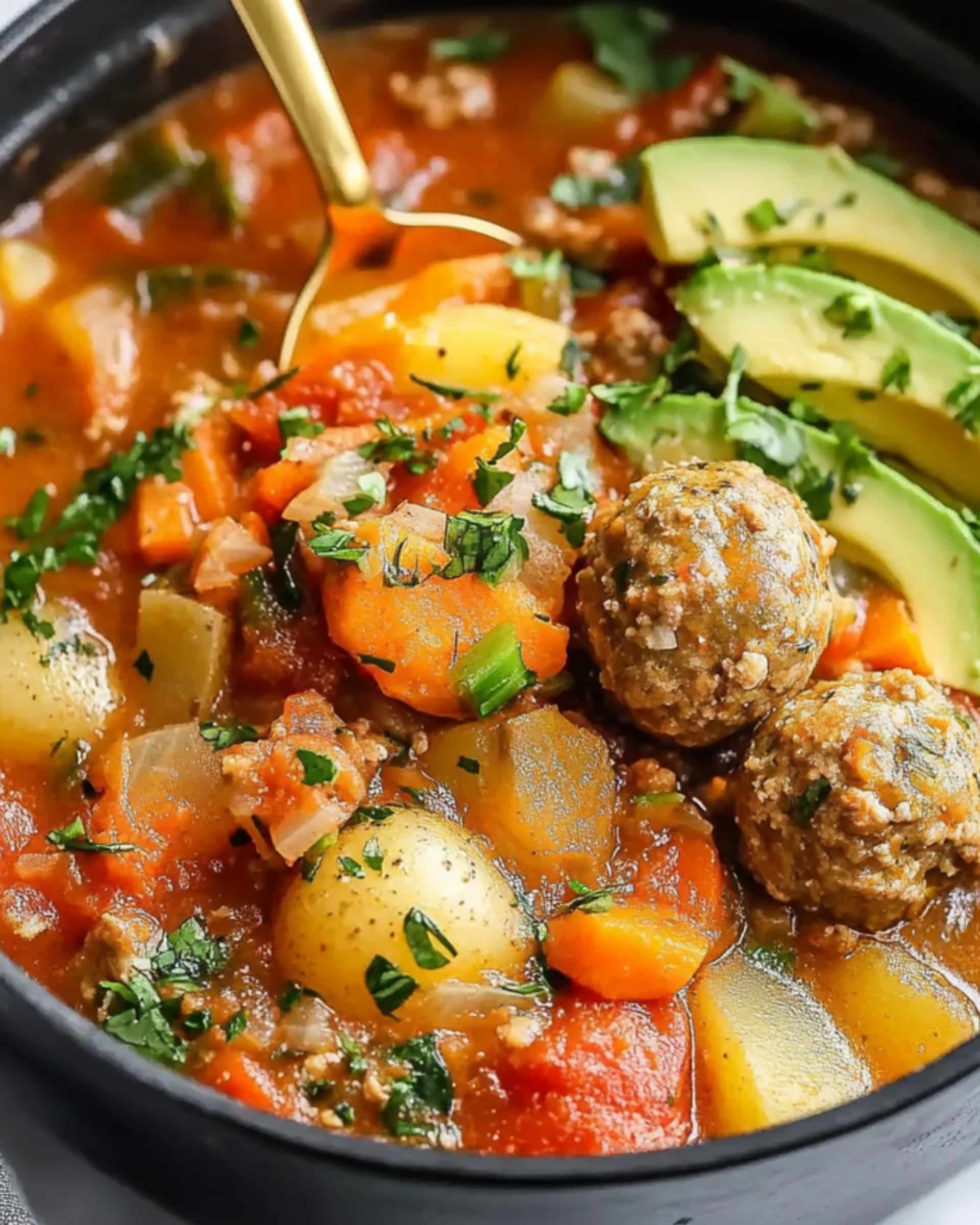 Mexican Meatball Soup Recipe