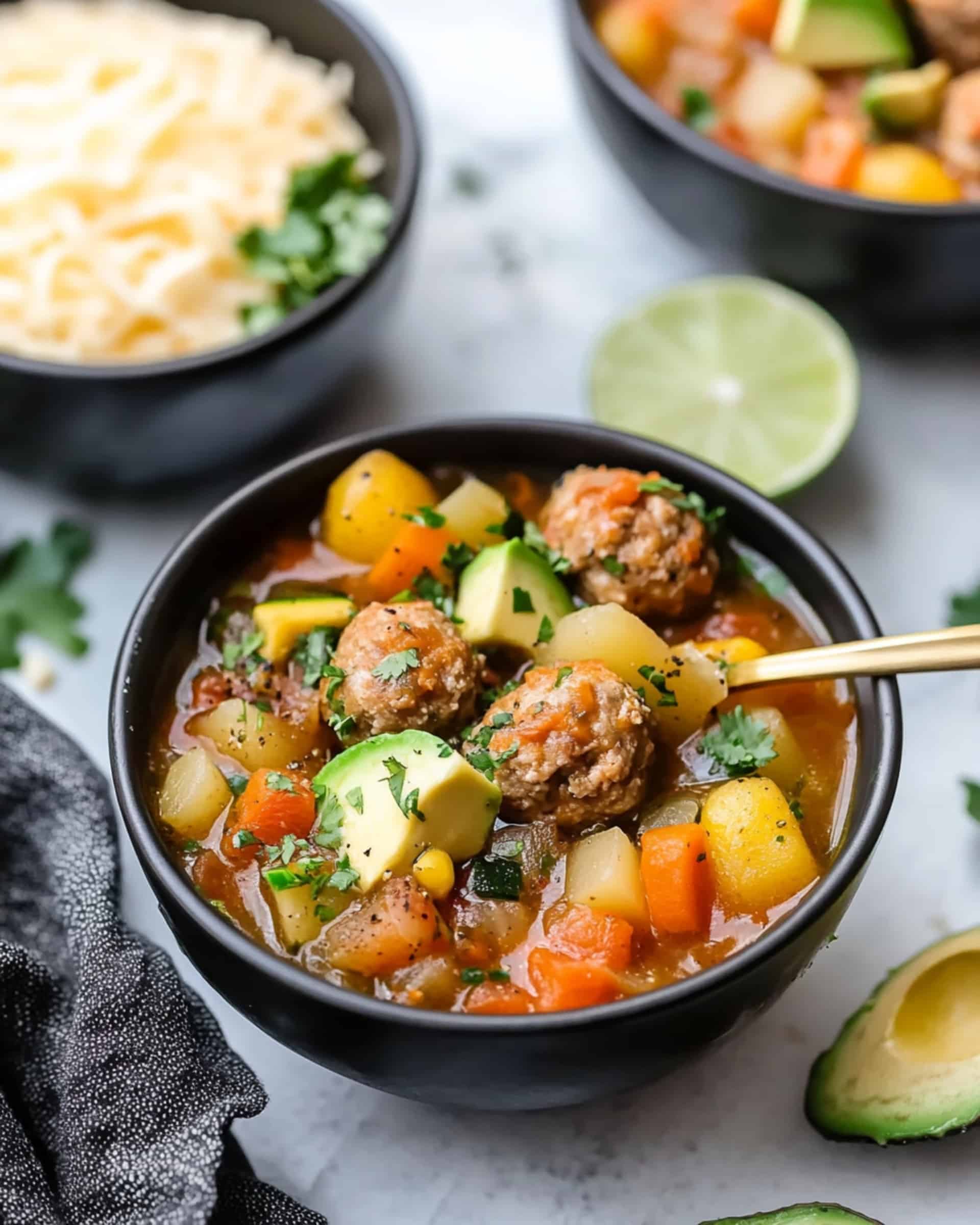 Mexican Meatball Soup Recipe