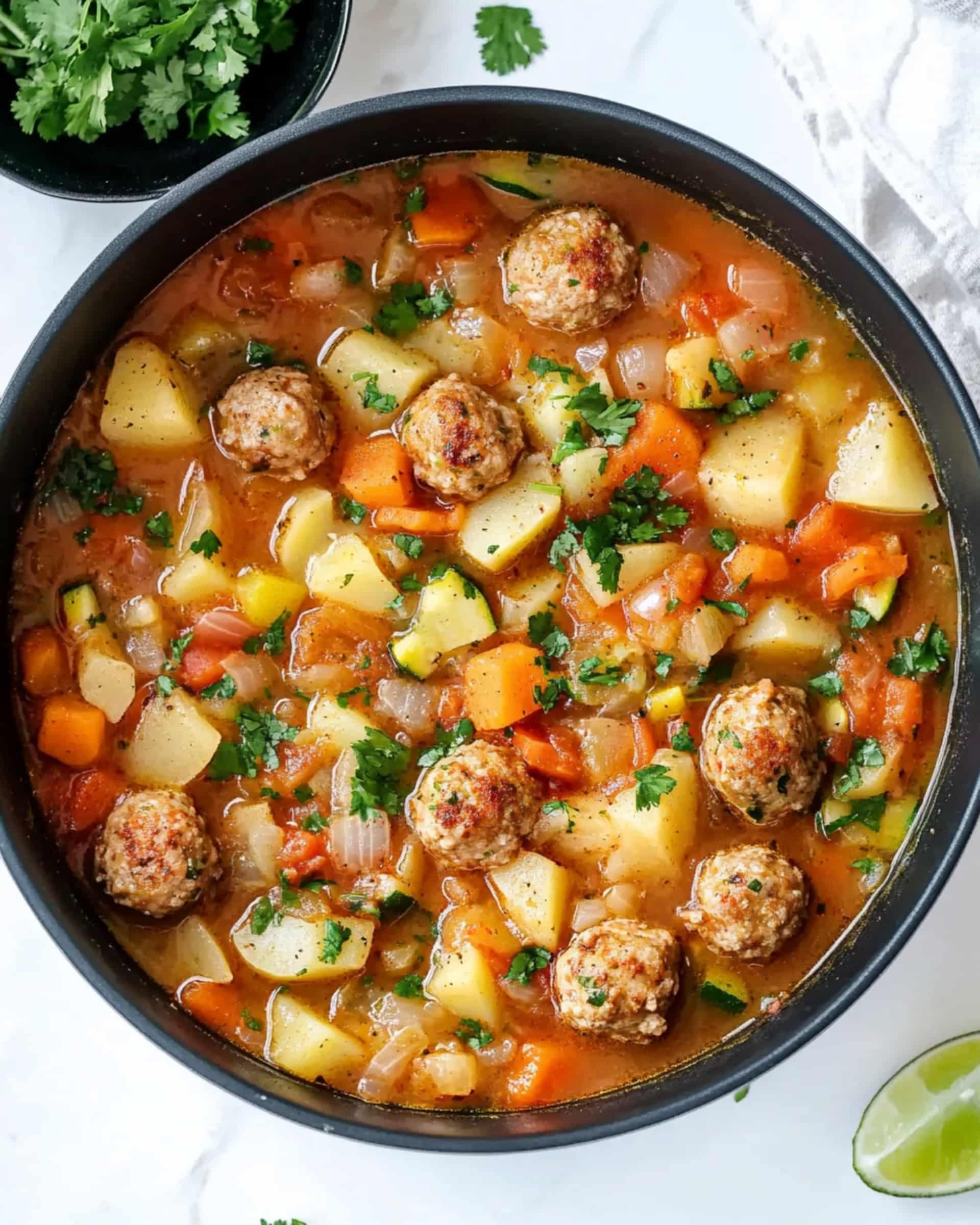 Mexican Meatball Soup Recipe