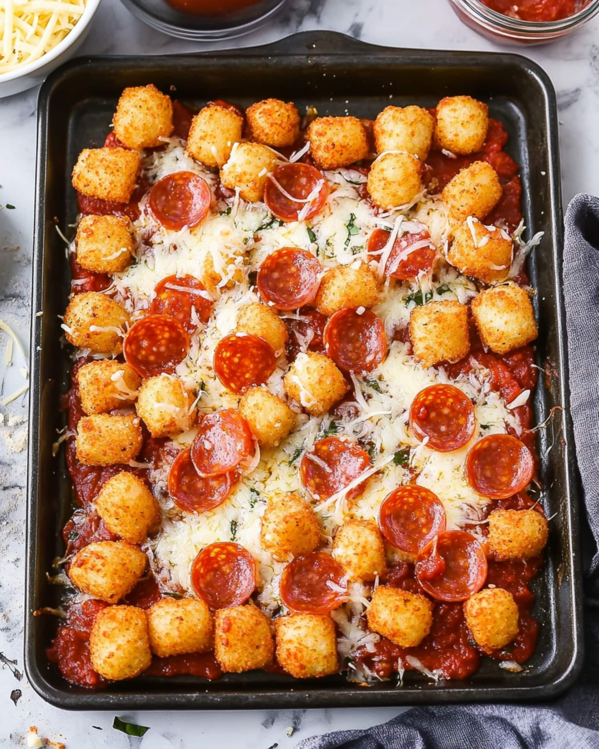 Pepperoni Pizza Totchos Recipe