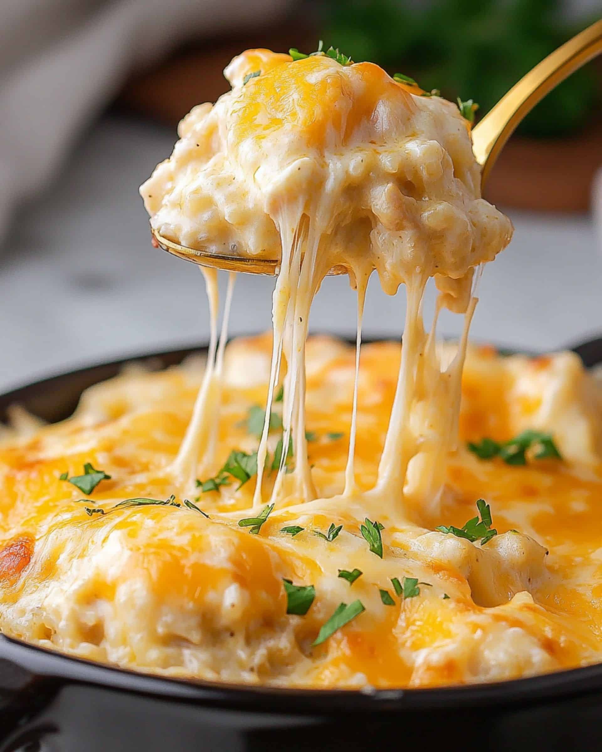 Cheesy Angel Chicken and Rice Recipe