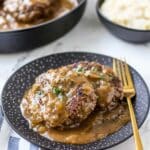 Hamburger Steaks with Onion Gravy Recipe