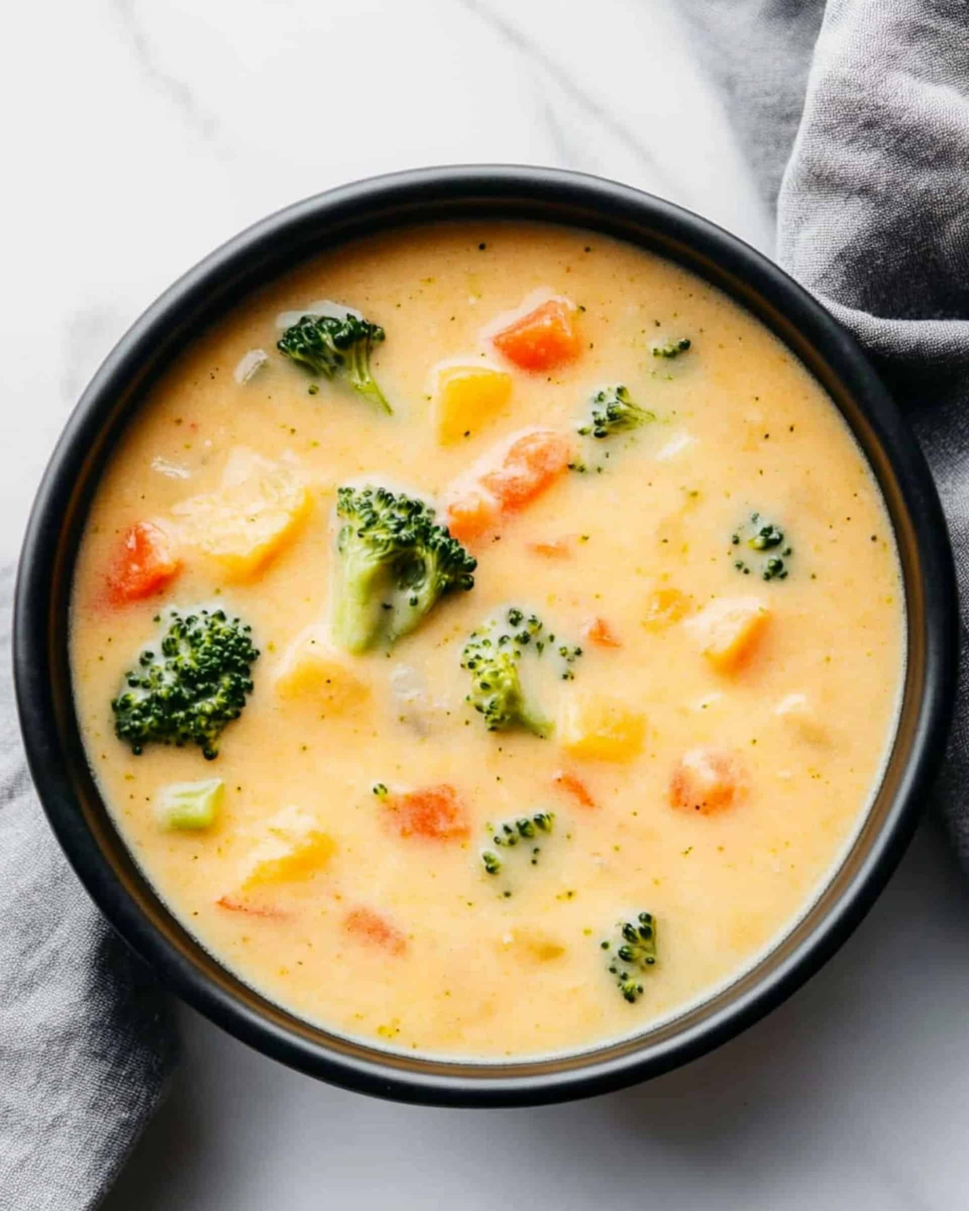 Cheesy Vegetable Soup Recipe