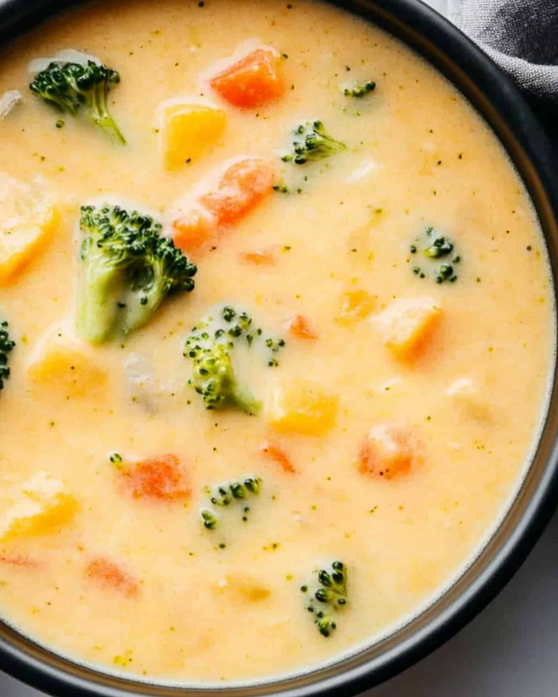 Cheesy Vegetable Soup Recipe