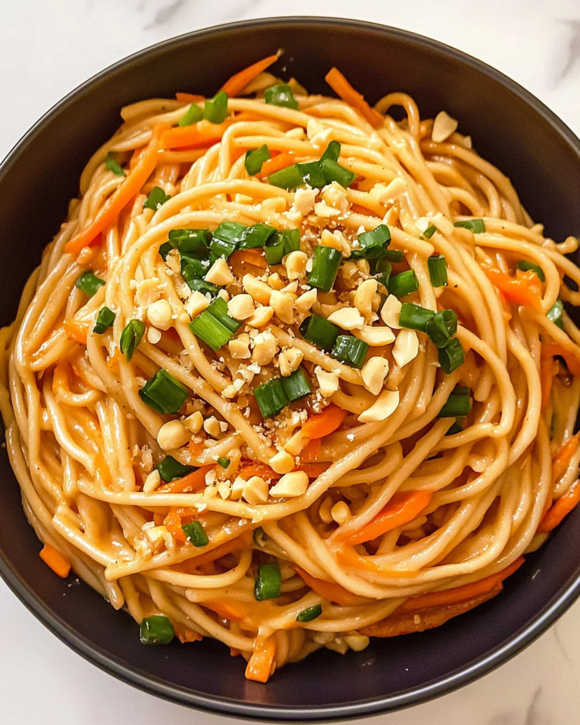 Creamy Peanut Noodles Recipe