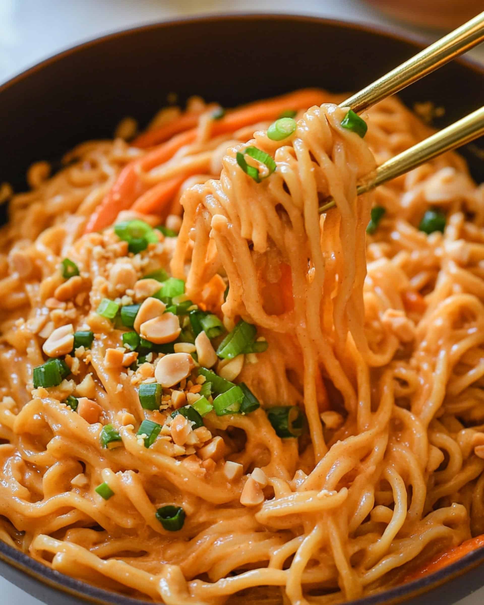 Creamy Peanut Noodles Recipe