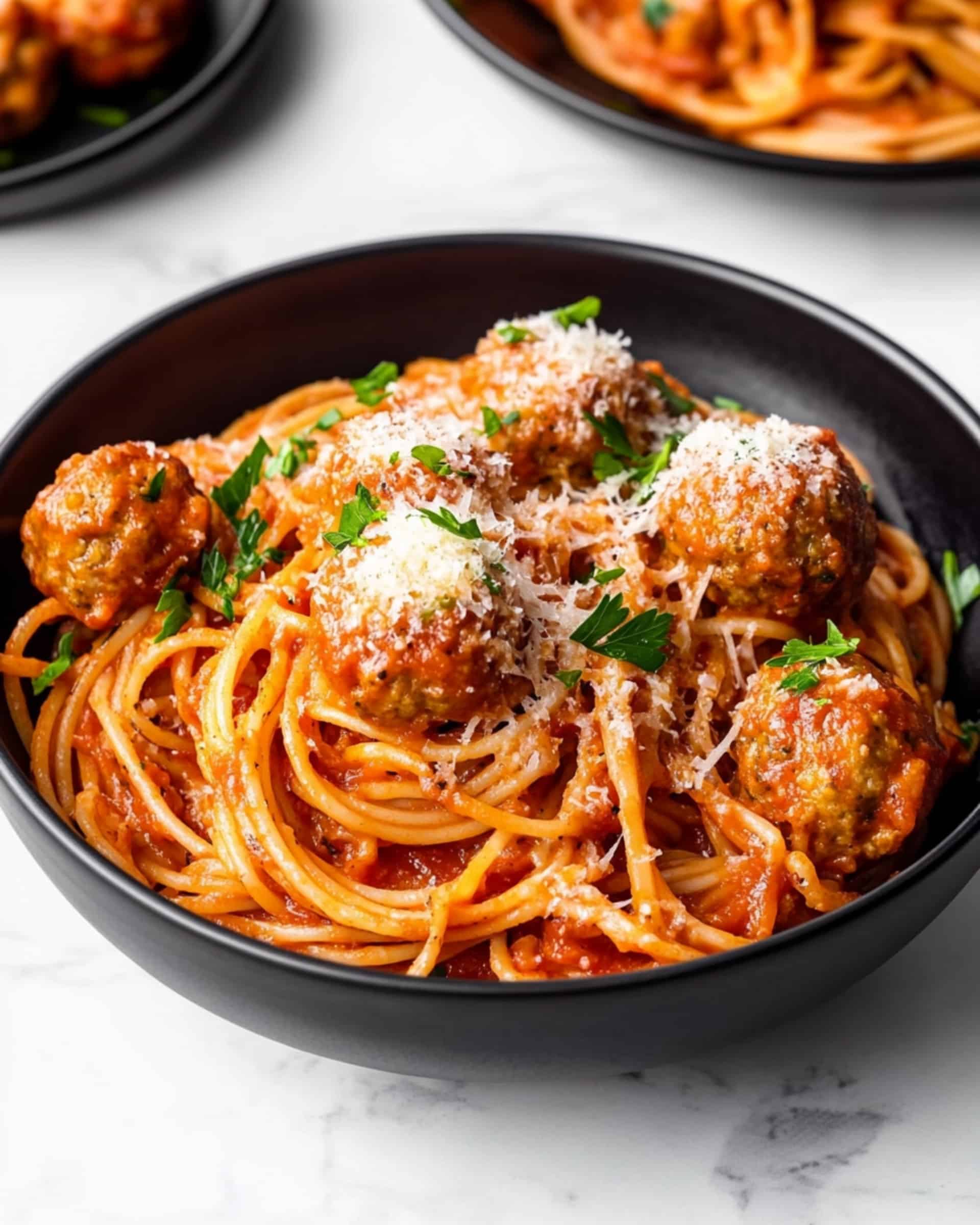 Instant Pot Whole Wheat Spaghetti and Turkey Meatballs Recipe