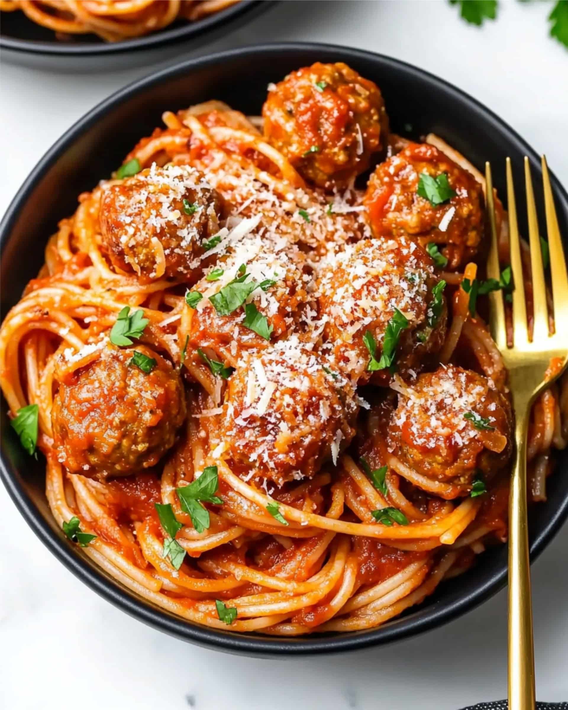 Instant Pot Whole Wheat Spaghetti and Turkey Meatballs Recipe