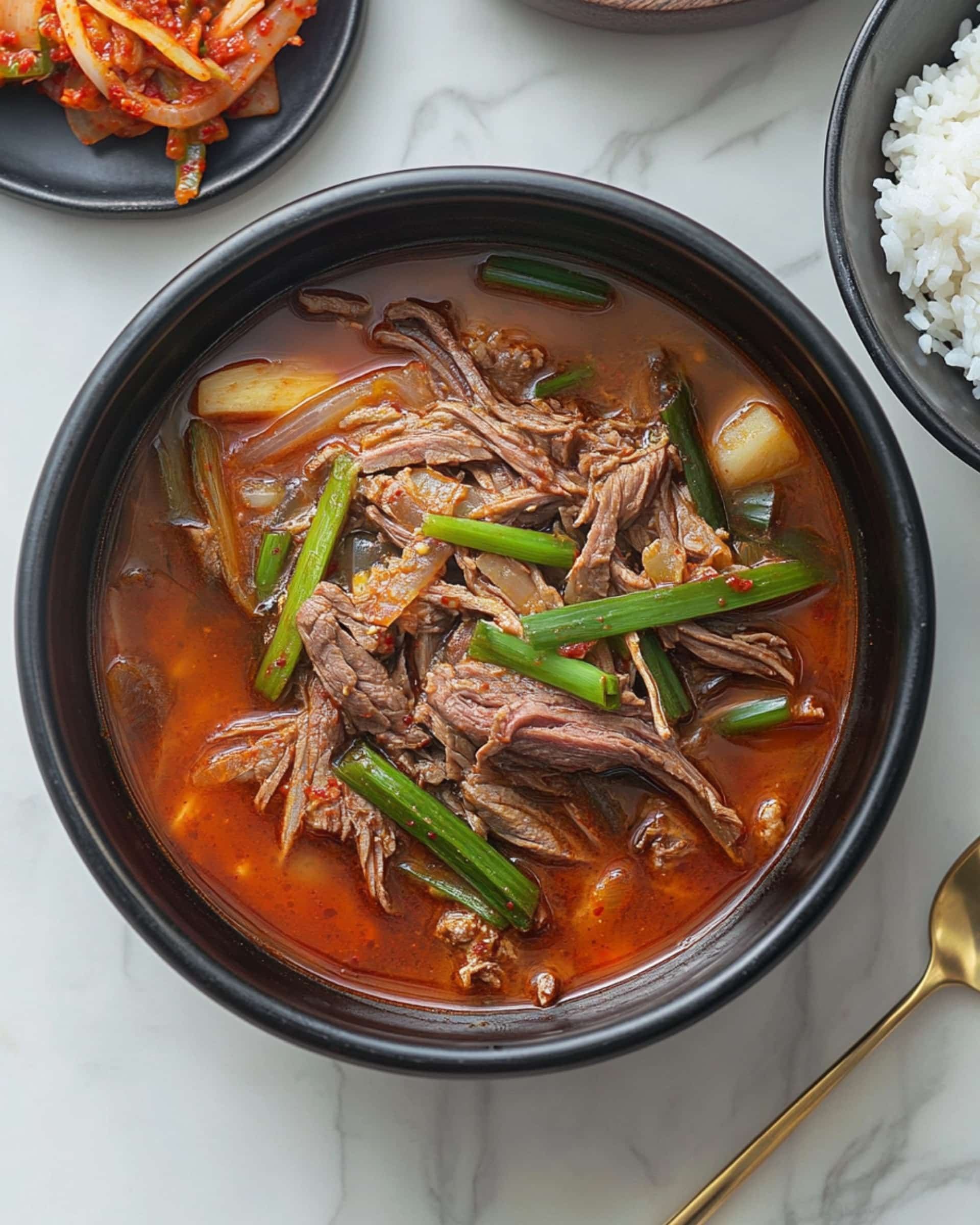 Korean Spicy Beef Vegetable Soup Recipe