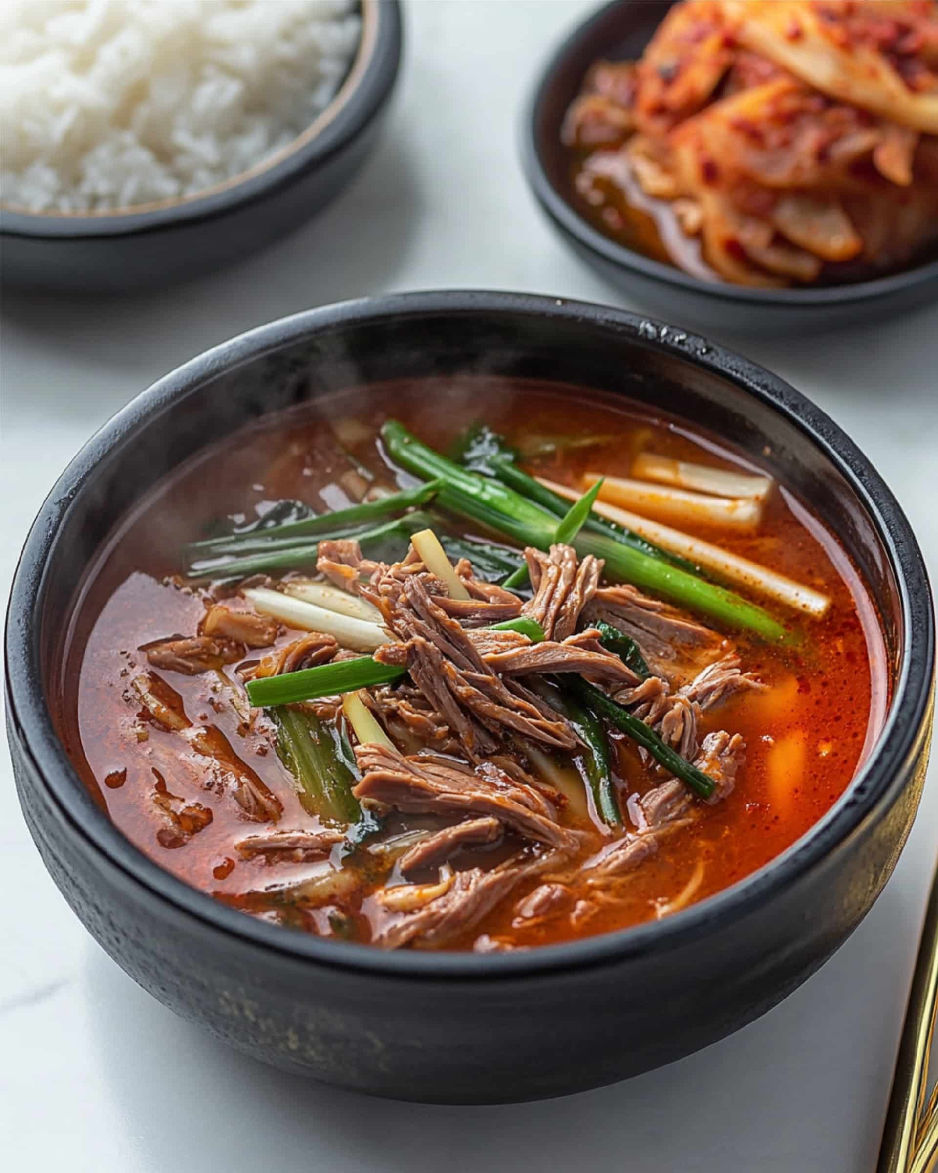 Korean Spicy Beef Vegetable Soup Recipe