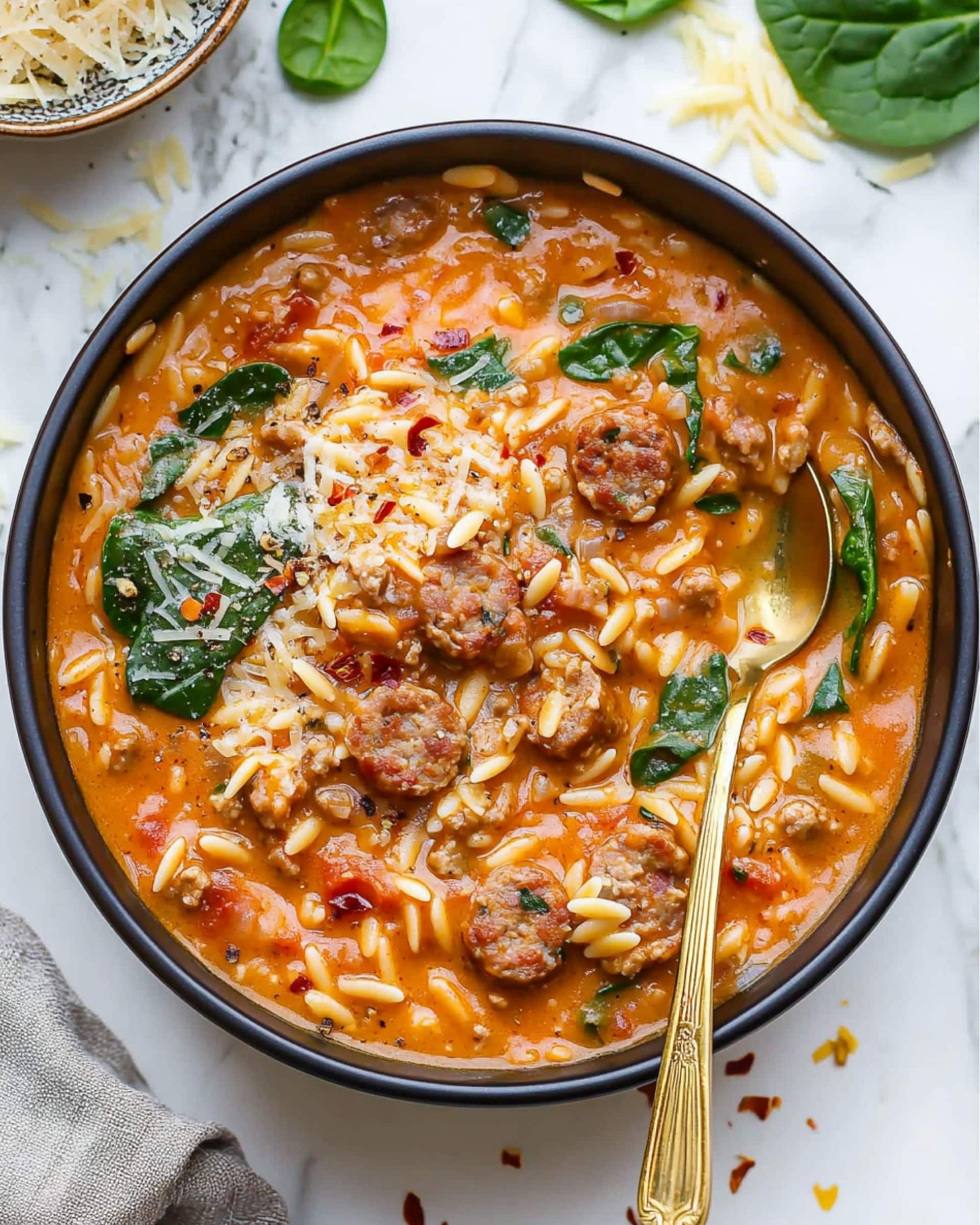 Marry Me Sausage Orzo Soup Recipe