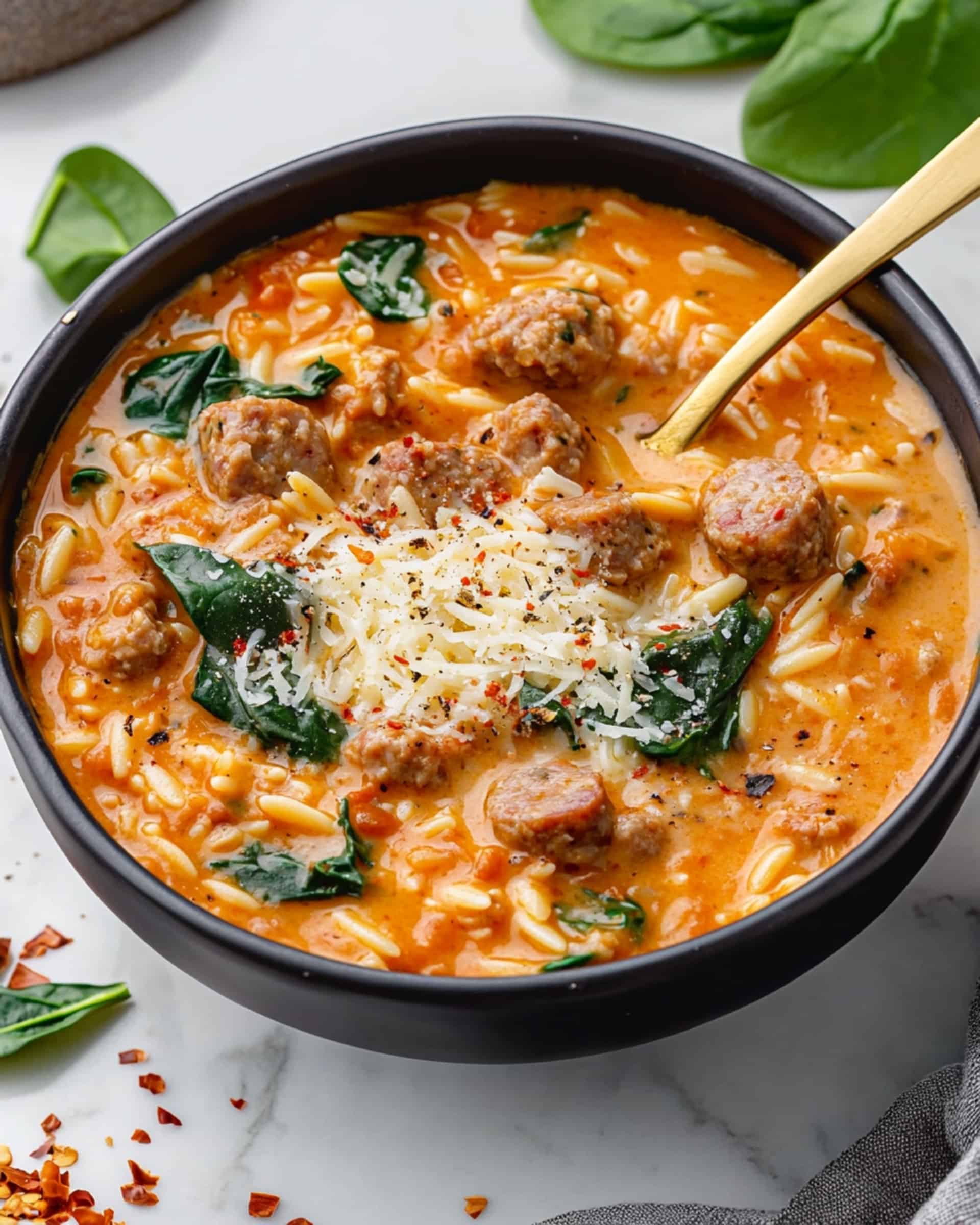 Marry Me Sausage Orzo Soup Recipe