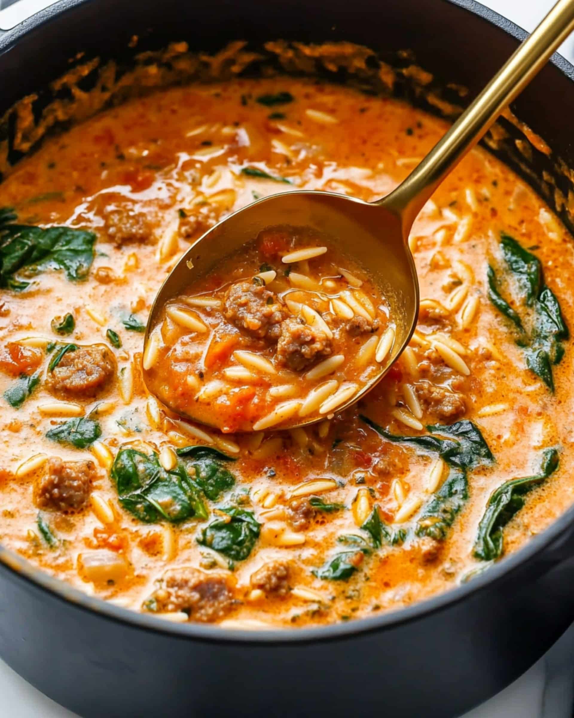 Marry Me Sausage Orzo Soup Recipe