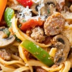 Pasta with Sausage Peppers and Onions Recipe