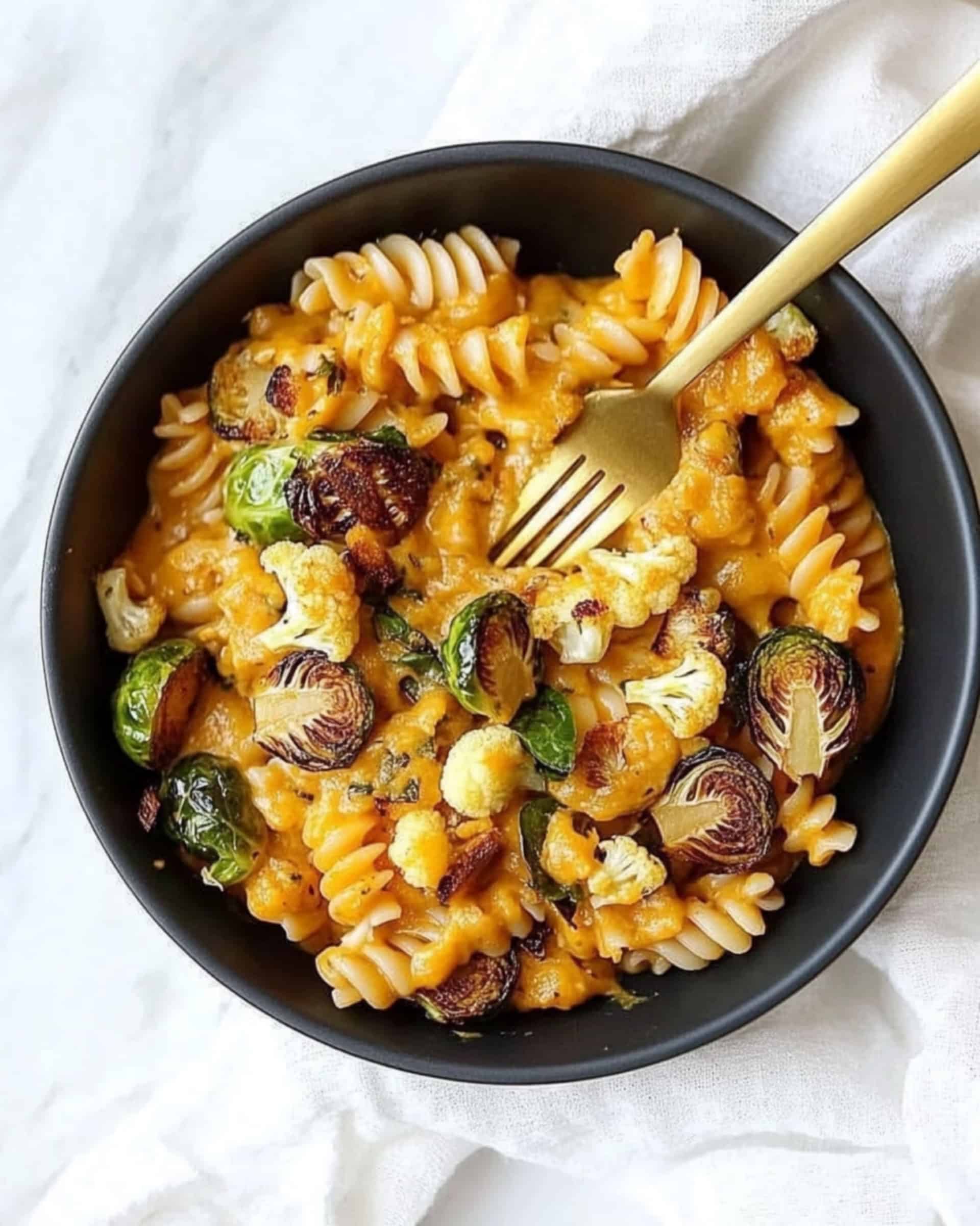 Pumpkin Mac and Cheese with Roasted Veggies Recipe