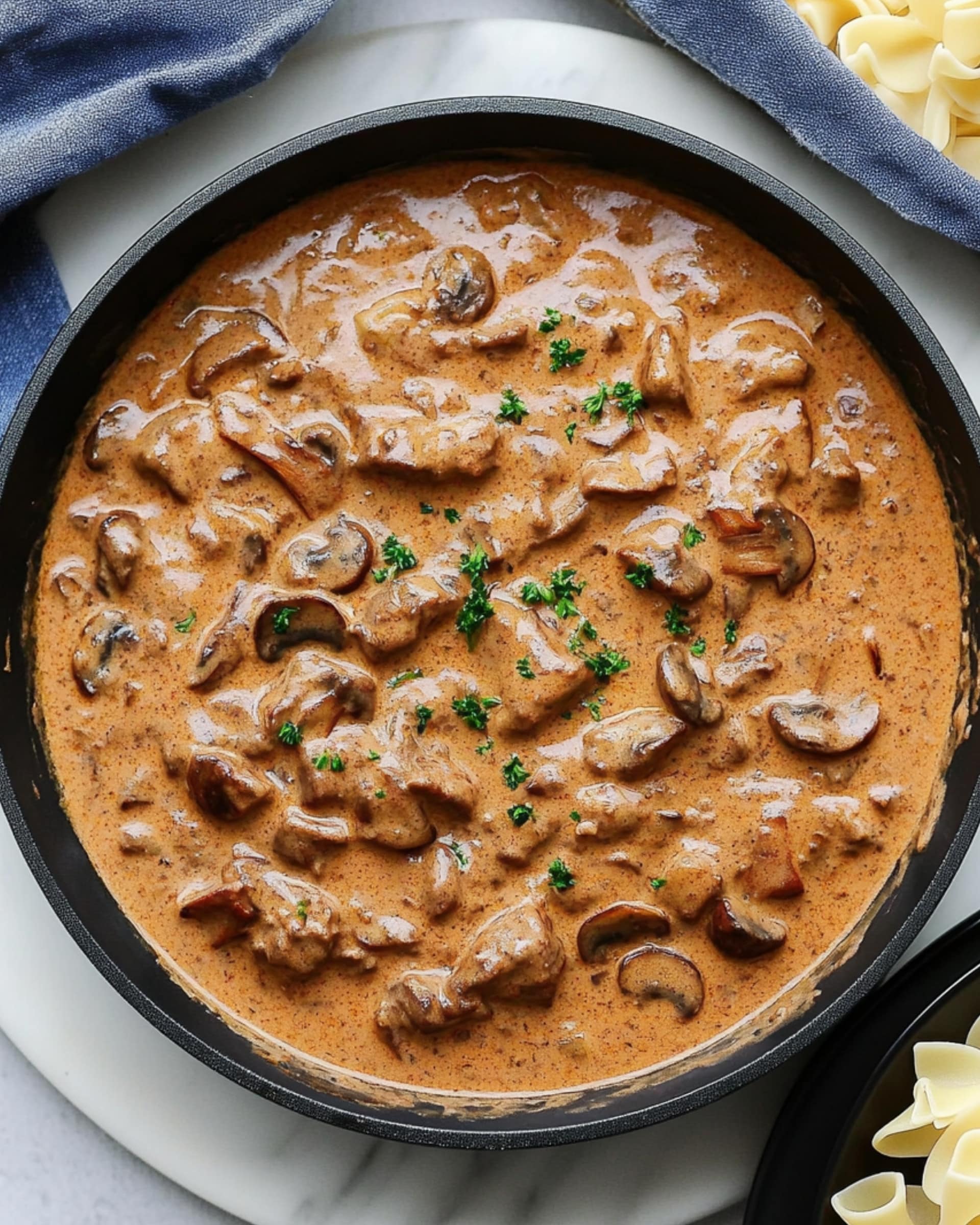 Quick and Easy Ground Beef Stroganoff Recipe