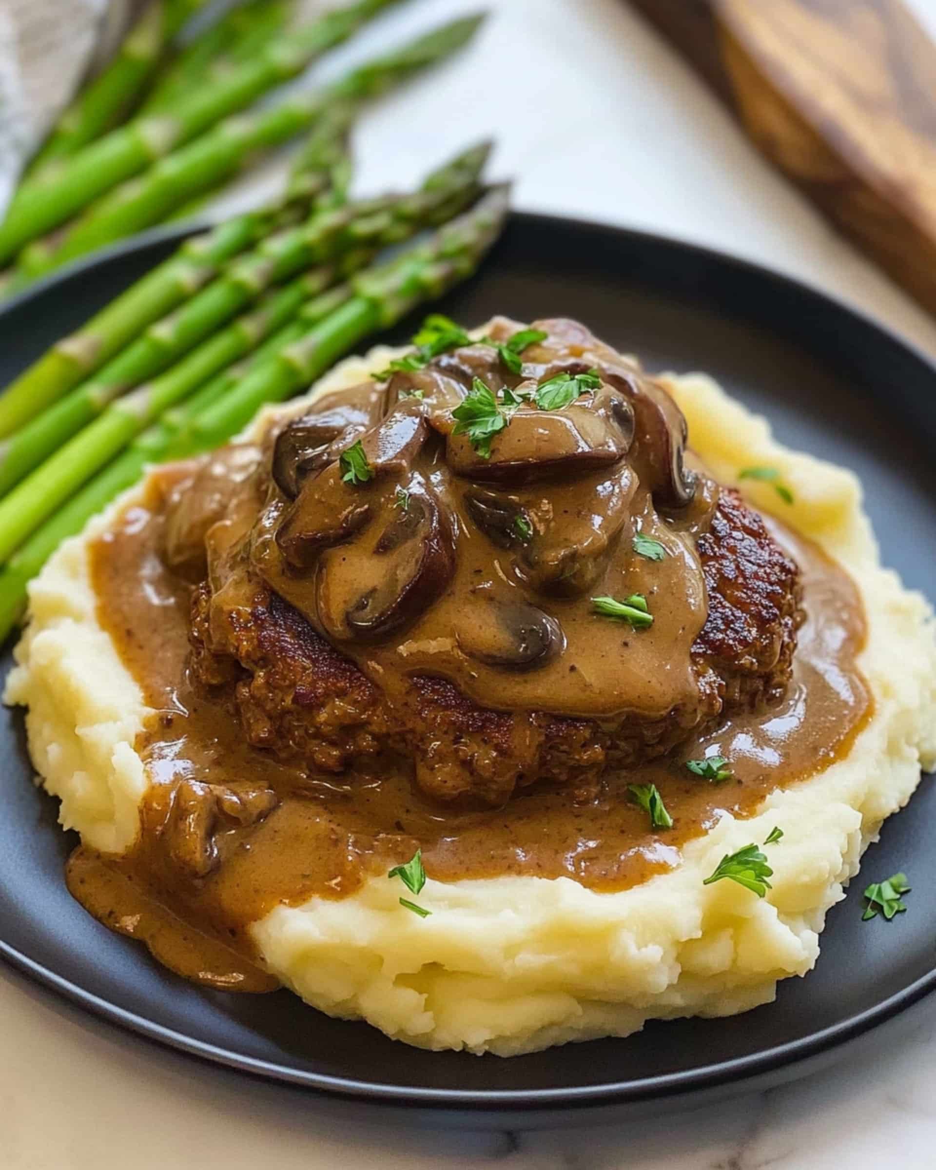 Salisbury Steak with Mushroom Gravy Recipe