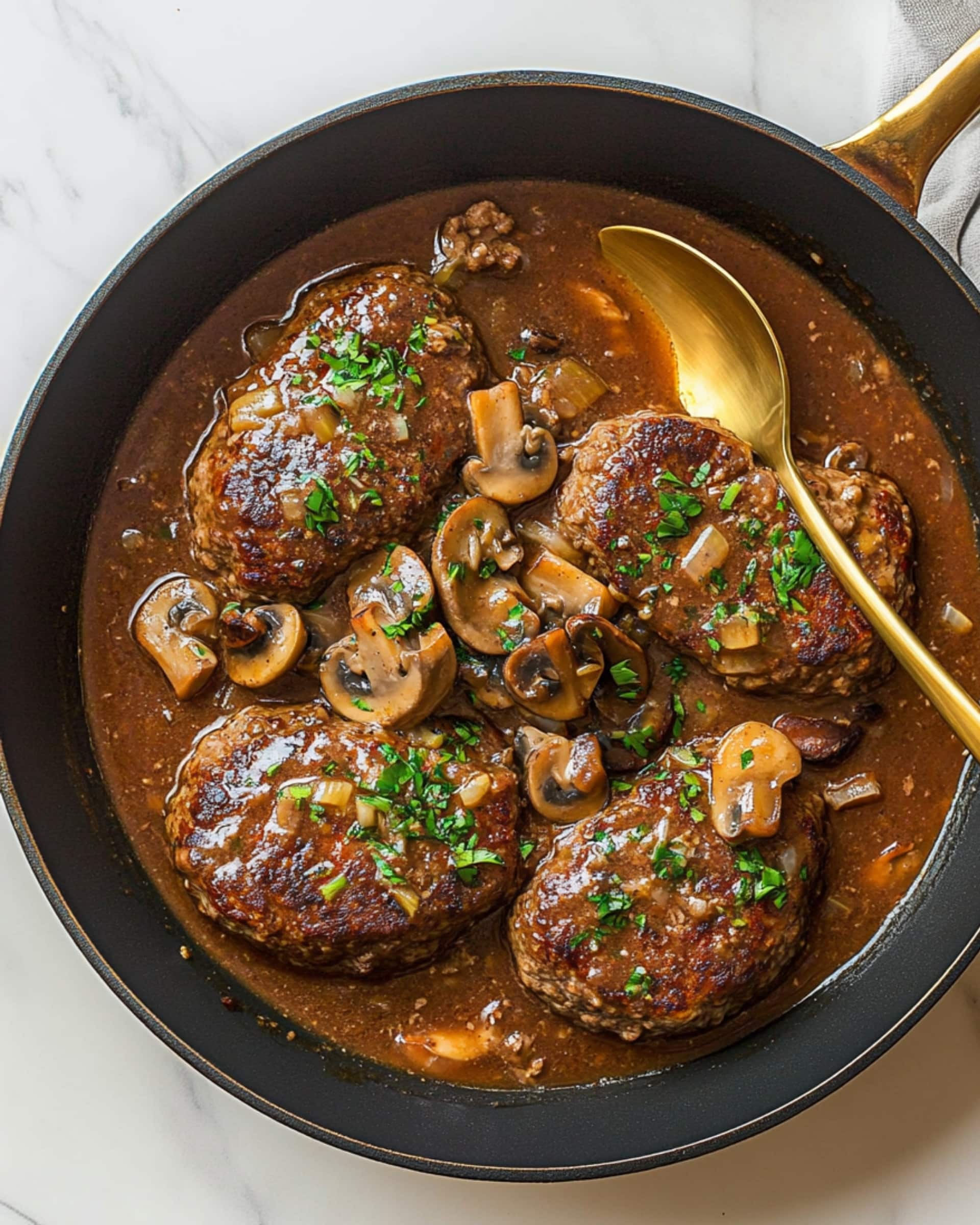 Salisbury Steak with Mushroom Gravy Recipe