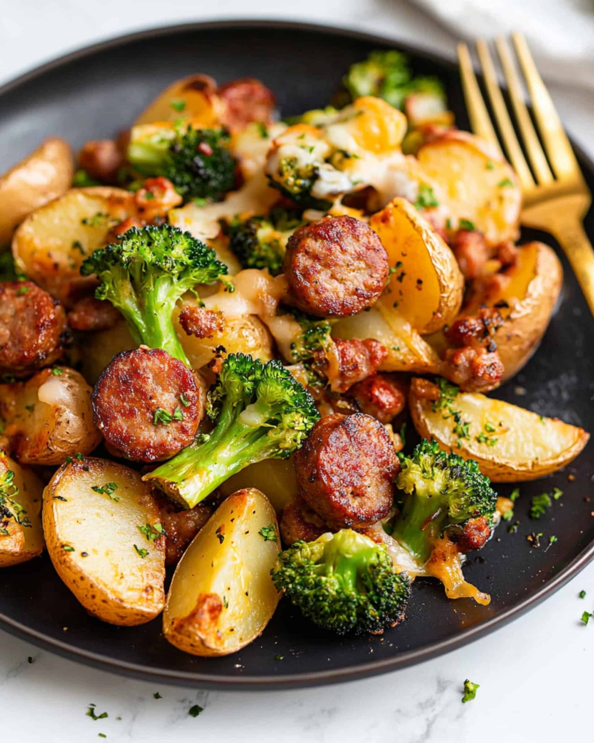 Sausage Potato Broccoli Skillet Recipe