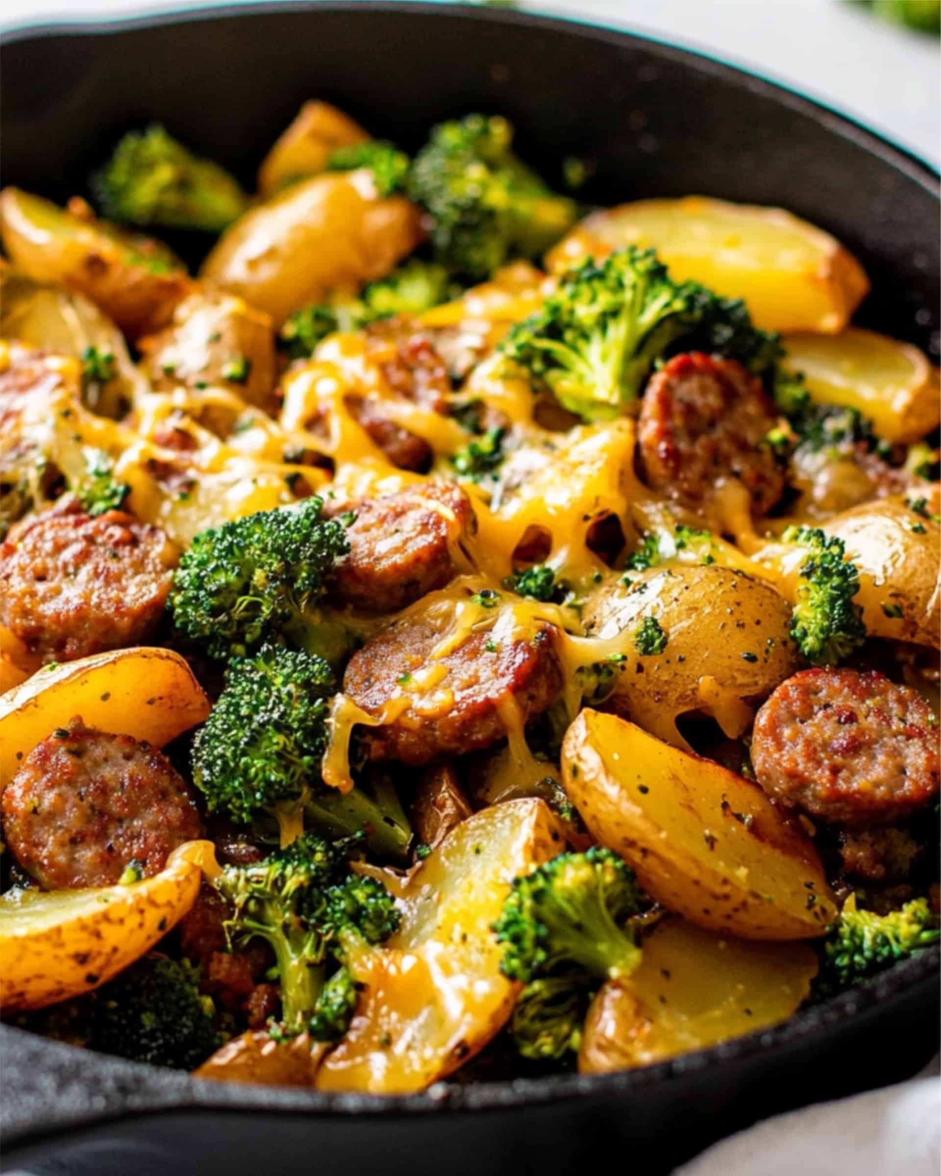 Sausage Potato Broccoli Skillet Recipe