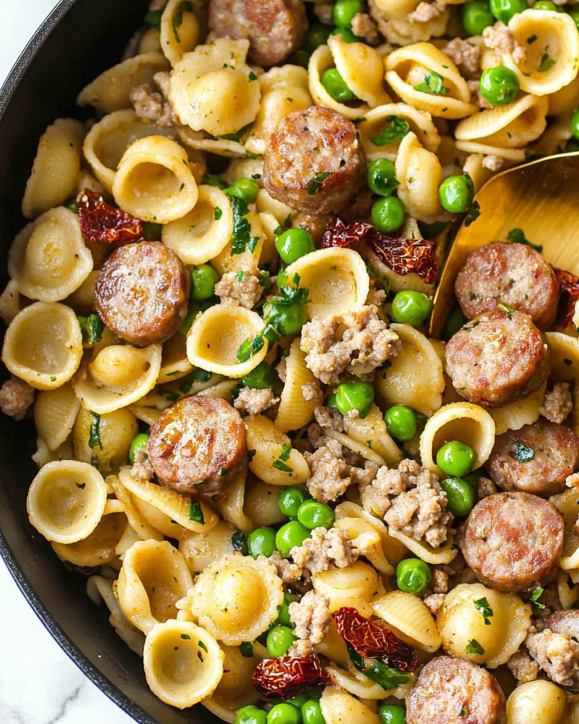 Sausage and Pea Pasta Recipe