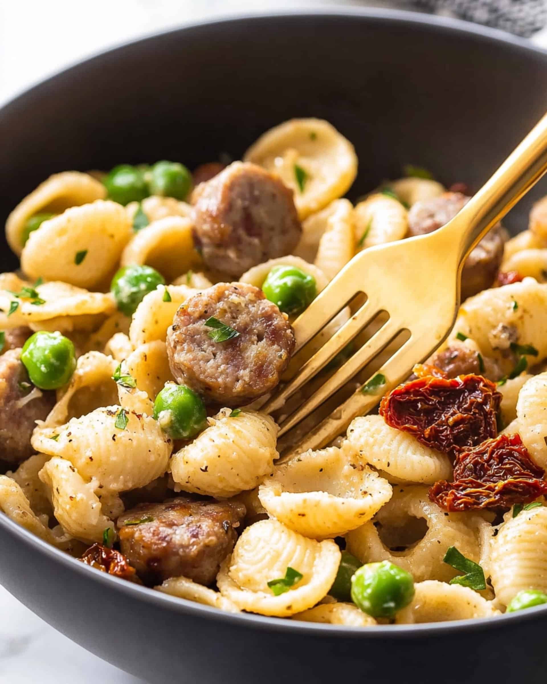 Sausage and Pea Pasta Recipe