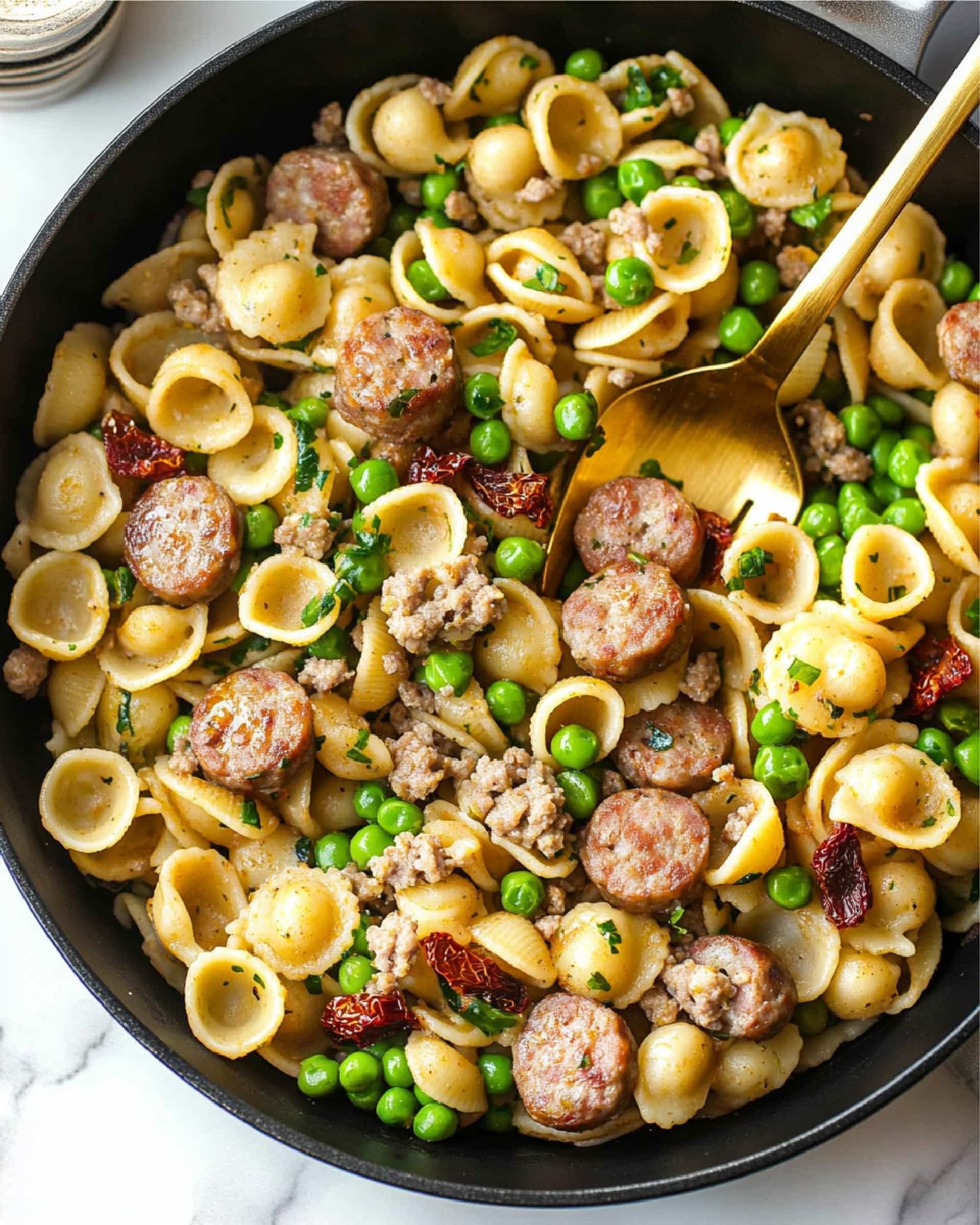 Sausage and Pea Pasta Recipe