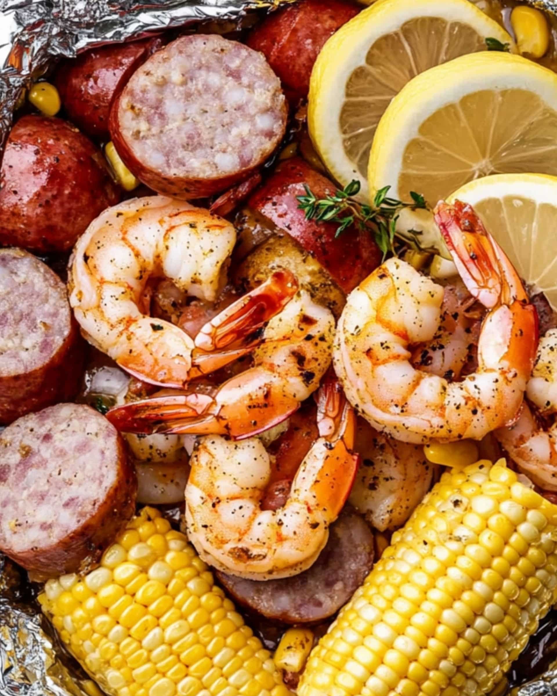 Shrimp Boil Foil Packets Recipe