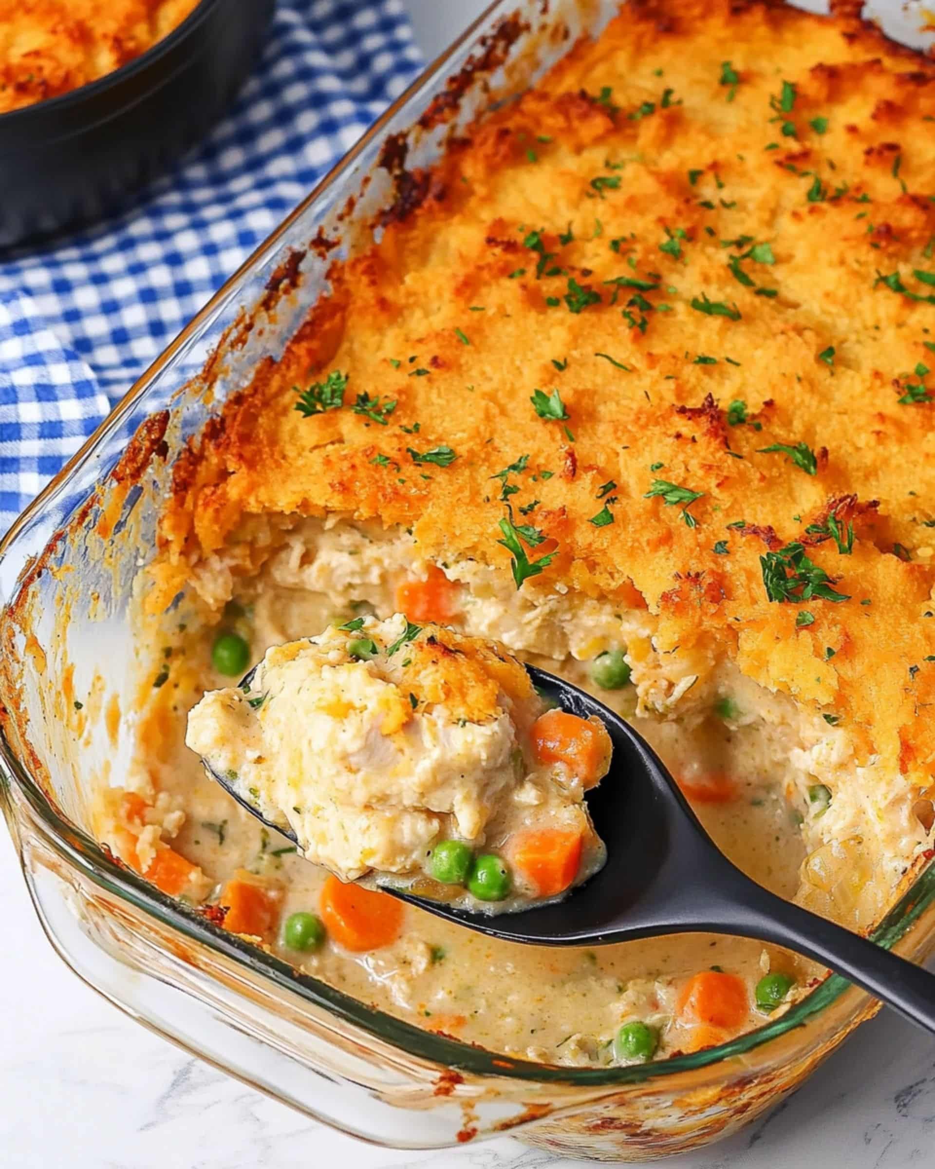 Sweet Potato Chicken Pot Pie Casserole Recipe