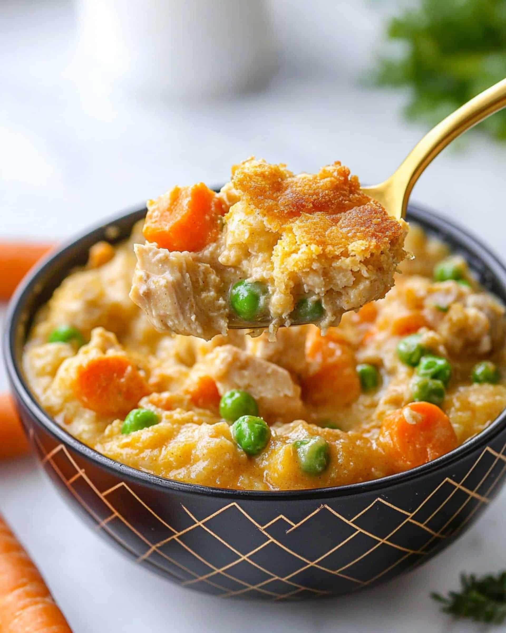 Sweet Potato Chicken Pot Pie Casserole Recipe