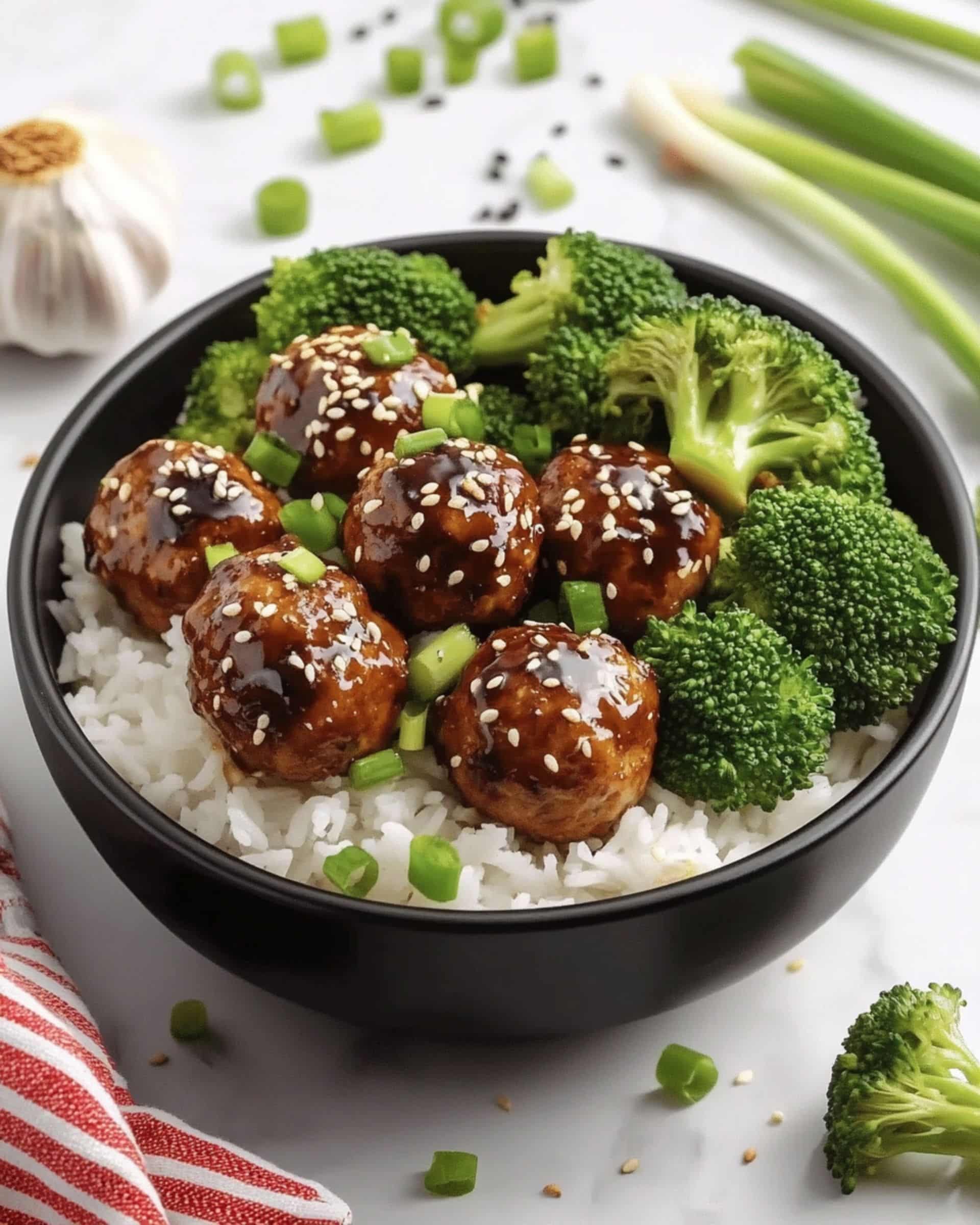 Asian Chicken Meatballs Recipe