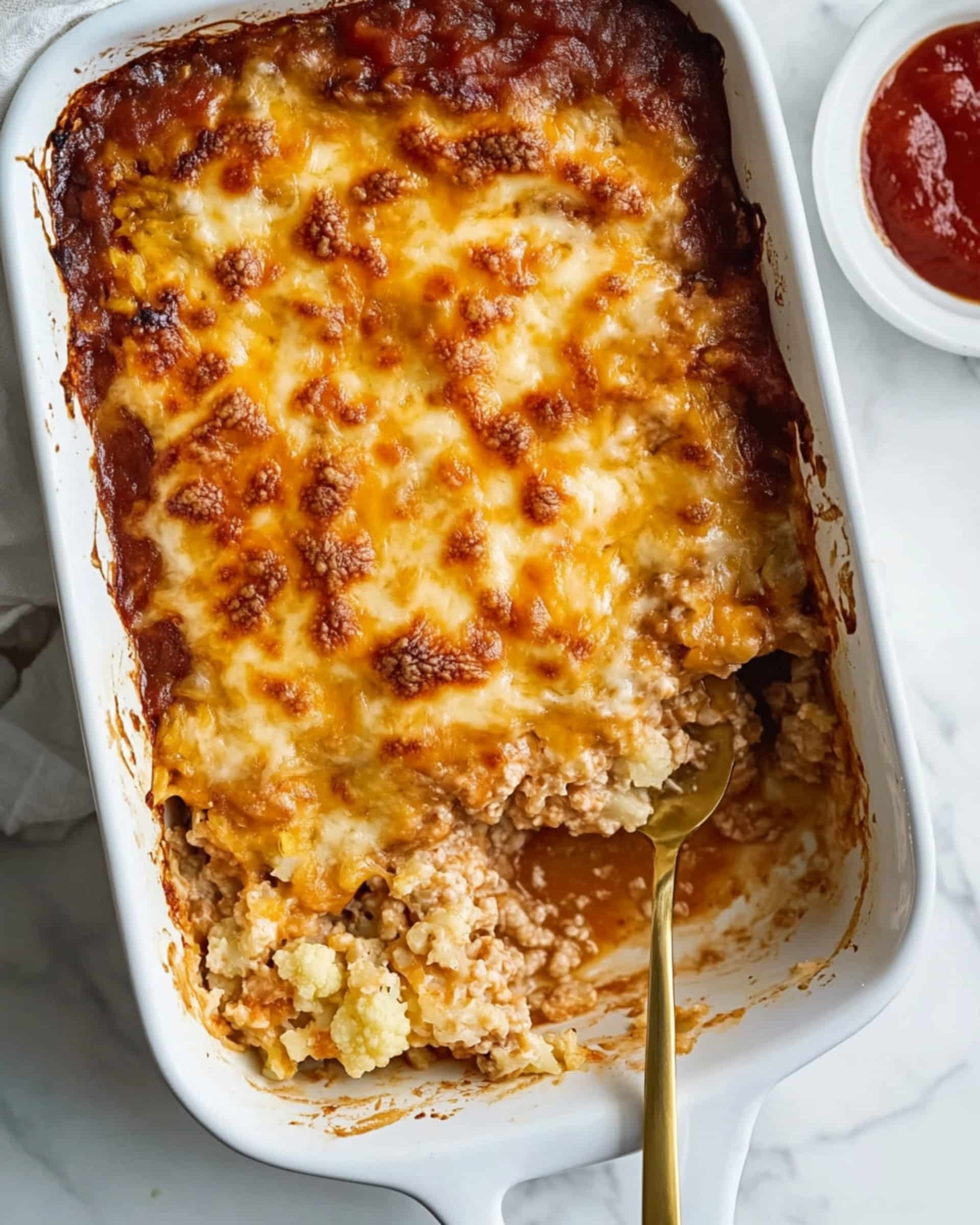 BBQ Chicken Cauliflower Rice Casserole Recipe