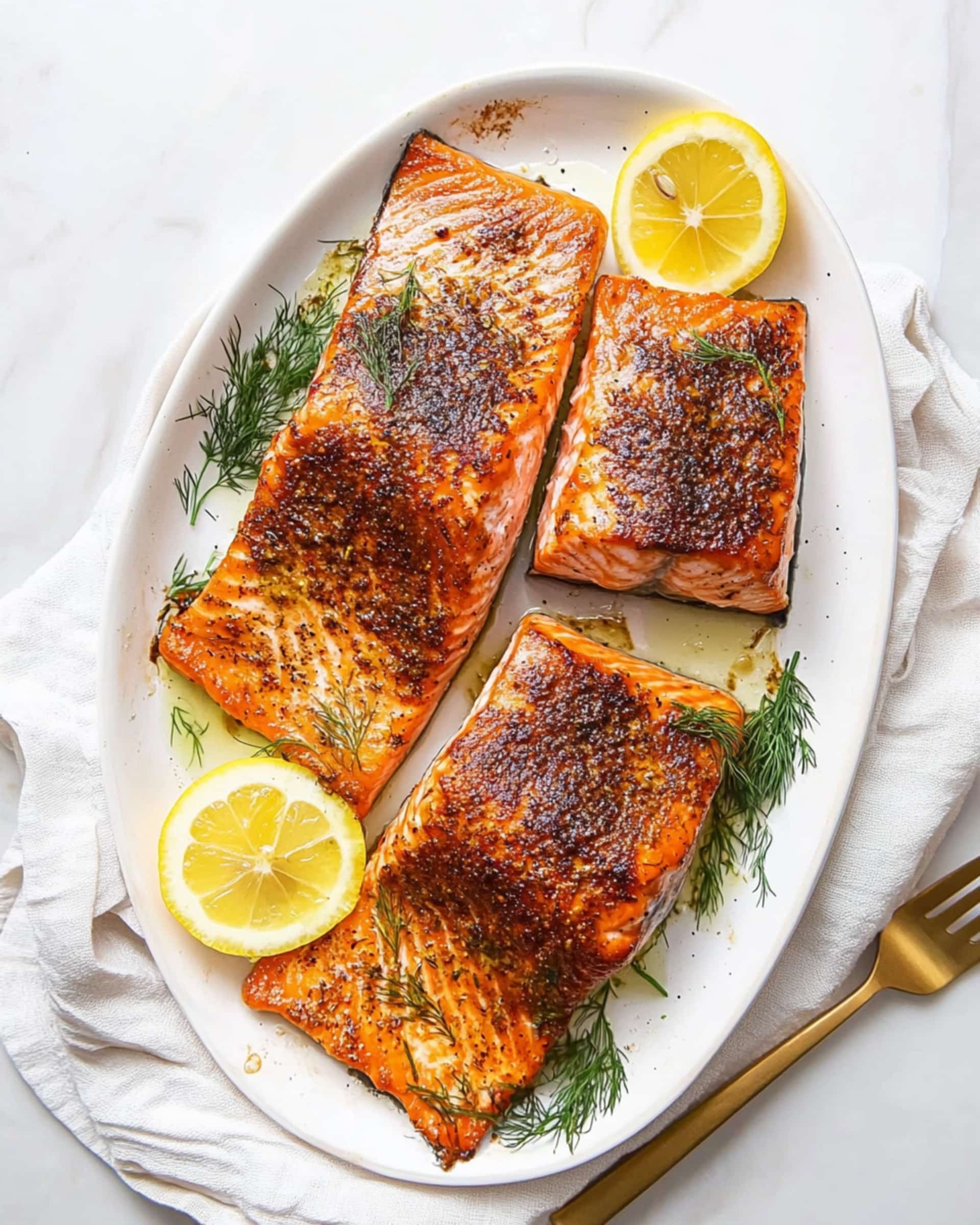 Baked Cajun Salmon with Parmesan Risotto Recipe