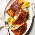 Baked Cajun Salmon with Parmesan Risotto Recipe