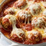 Baked Chicken Parmesan Meatballs Recipe