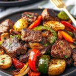 Balsamic Glazed Steak Tips and Veggies Sheet Pan Recipe