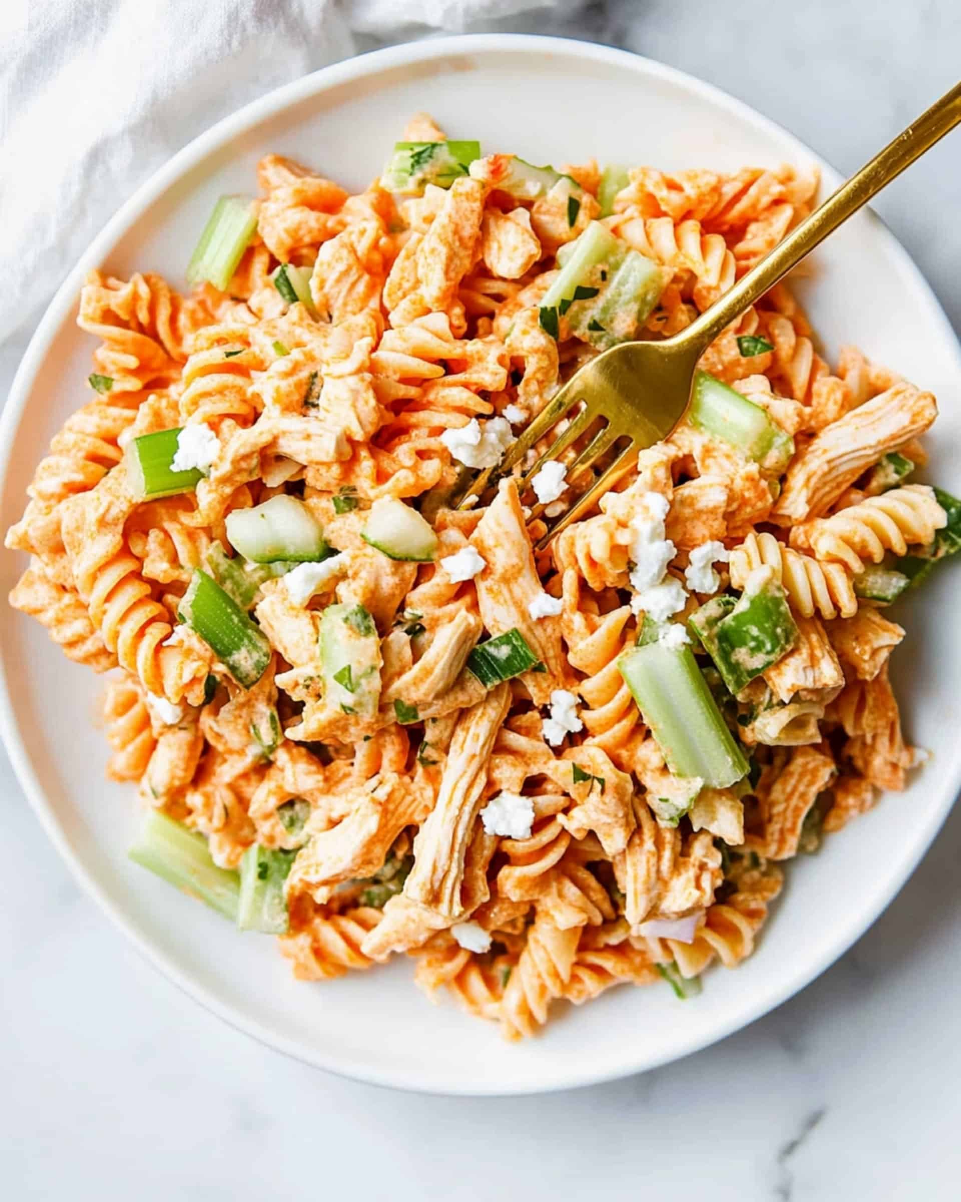 Buffalo Chicken Pasta Salad Recipe