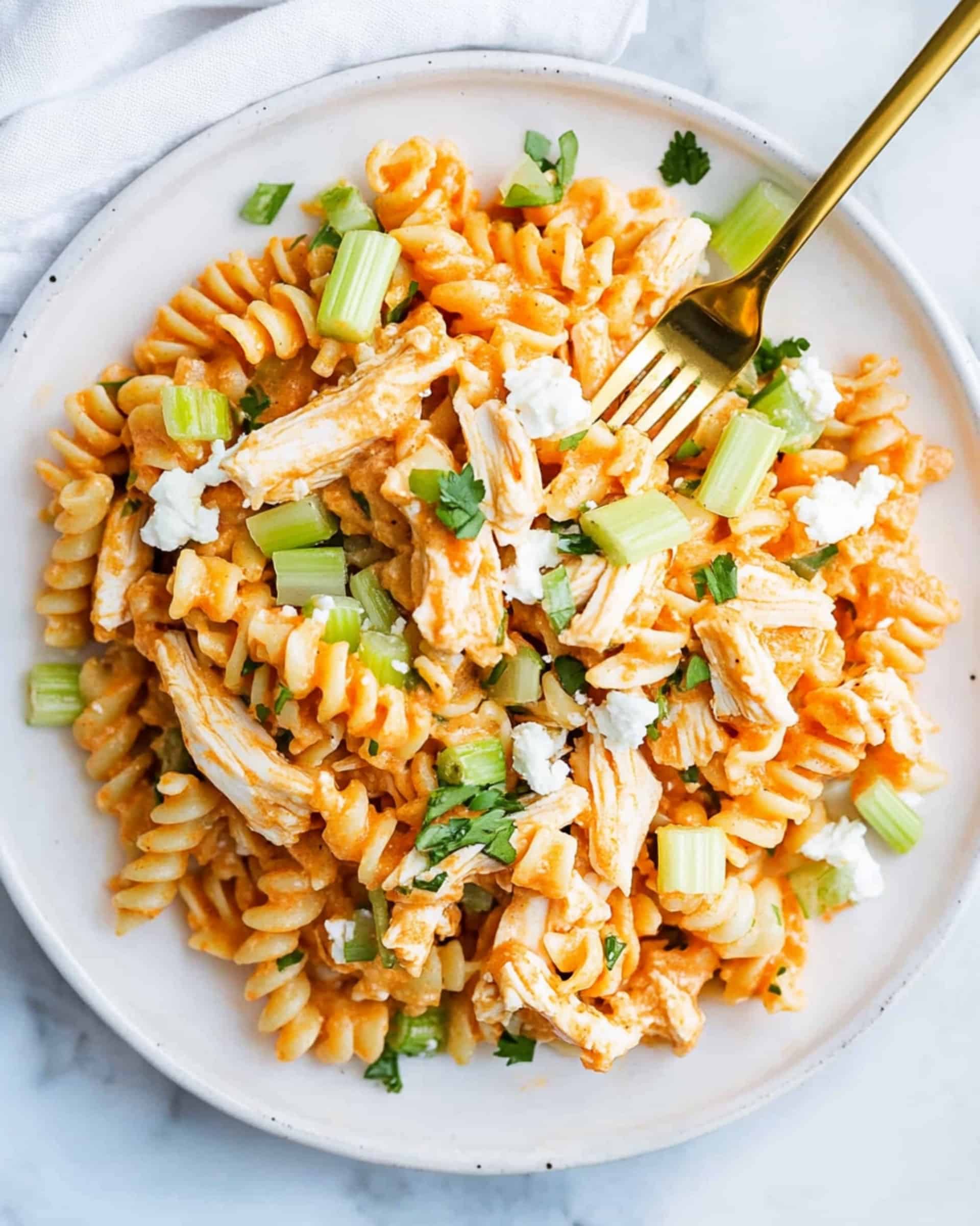 Buffalo Chicken Pasta Salad Recipe