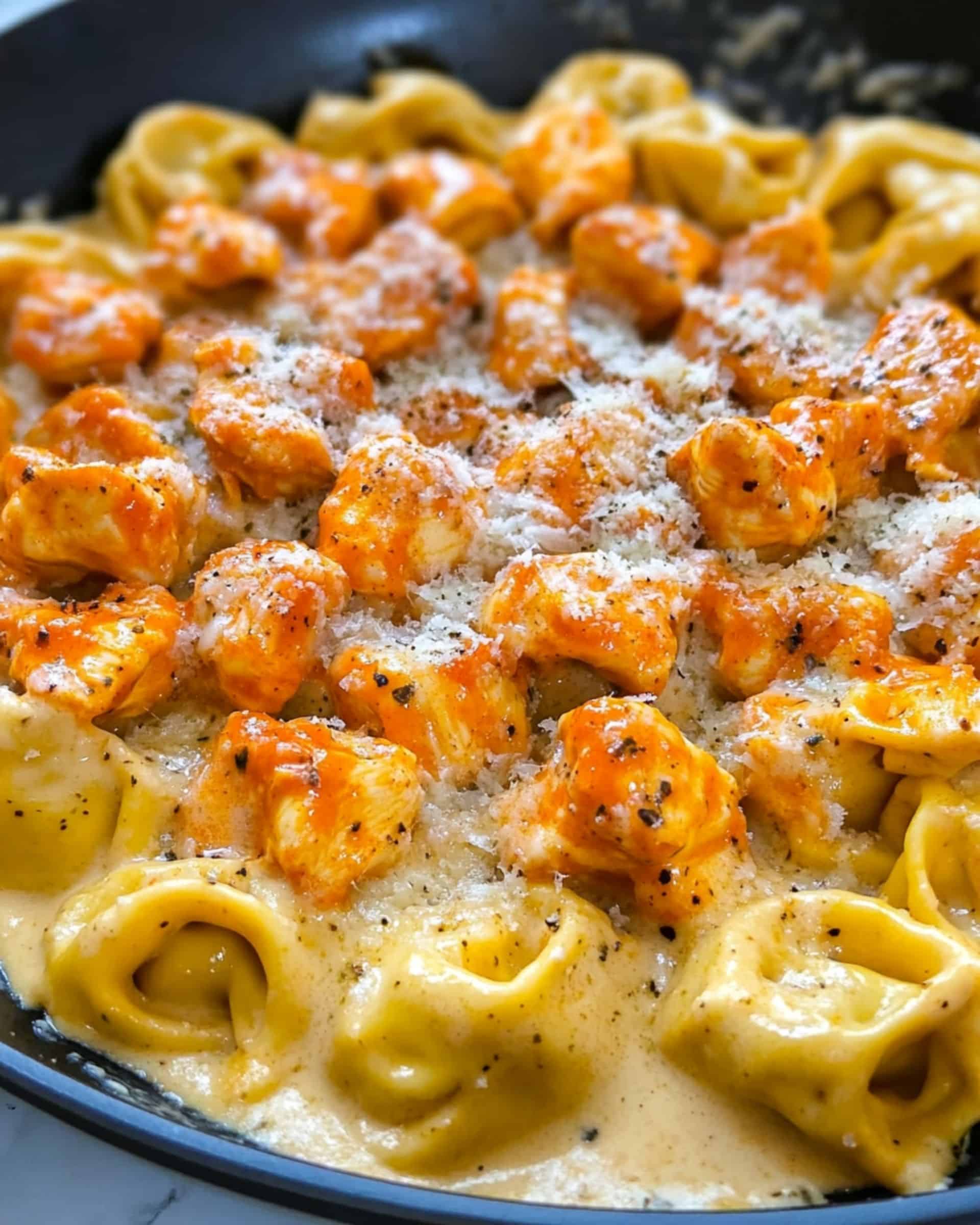 Buffalo Chicken Tortellini Alfredo Recipe