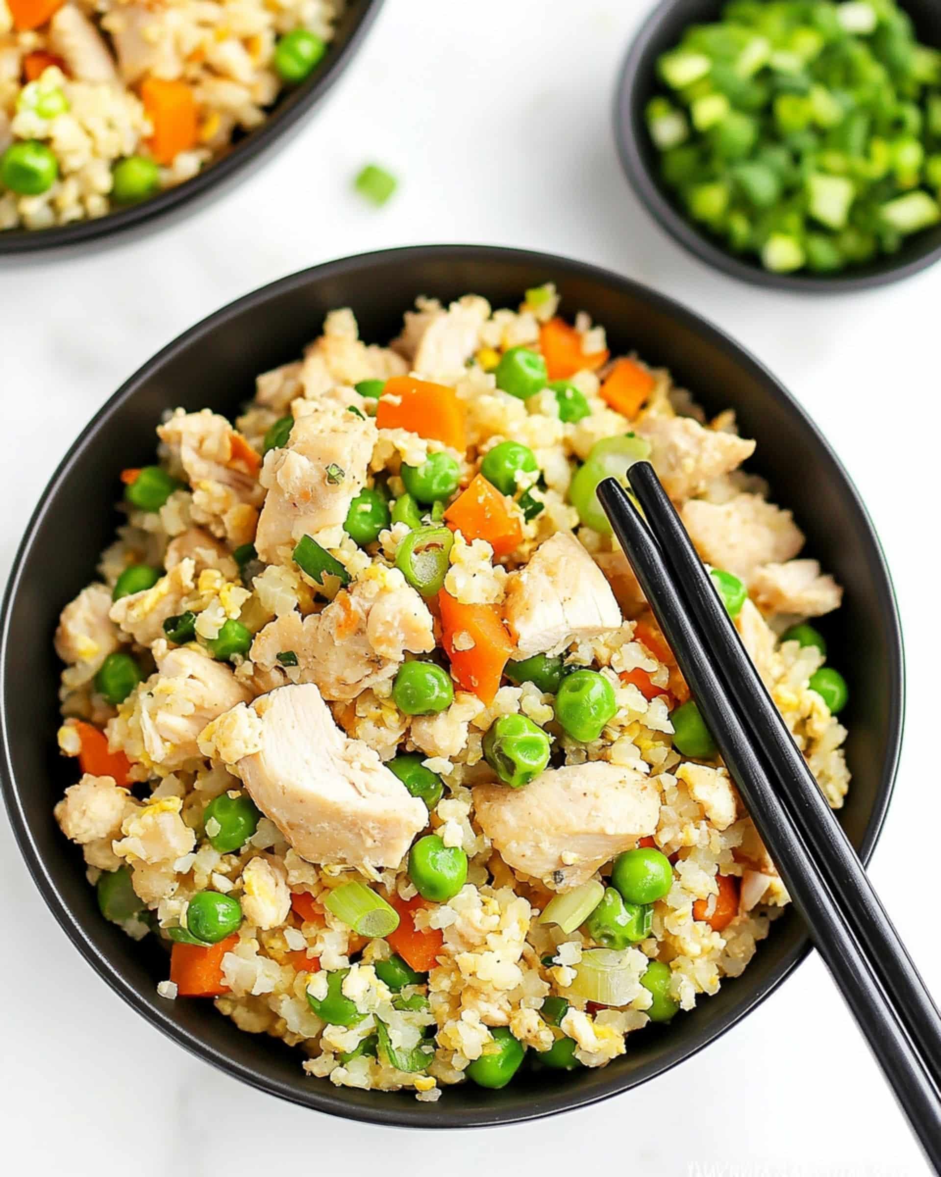 Cauliflower Chicken Fried Rice Recipe (30 Min!)