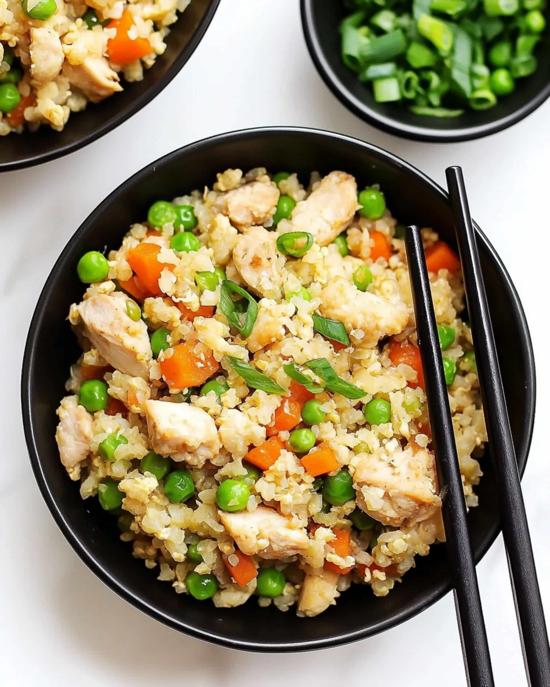 Cauliflower Chicken Fried Rice Recipe (30 Min!)